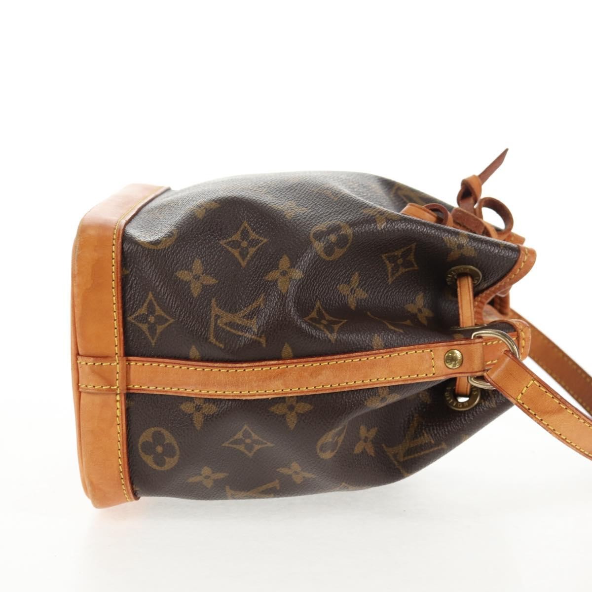 Louis Vuitton Petit Noe Nm Monogram Canvas Brown Canvas Handbag (Pre-Owned)