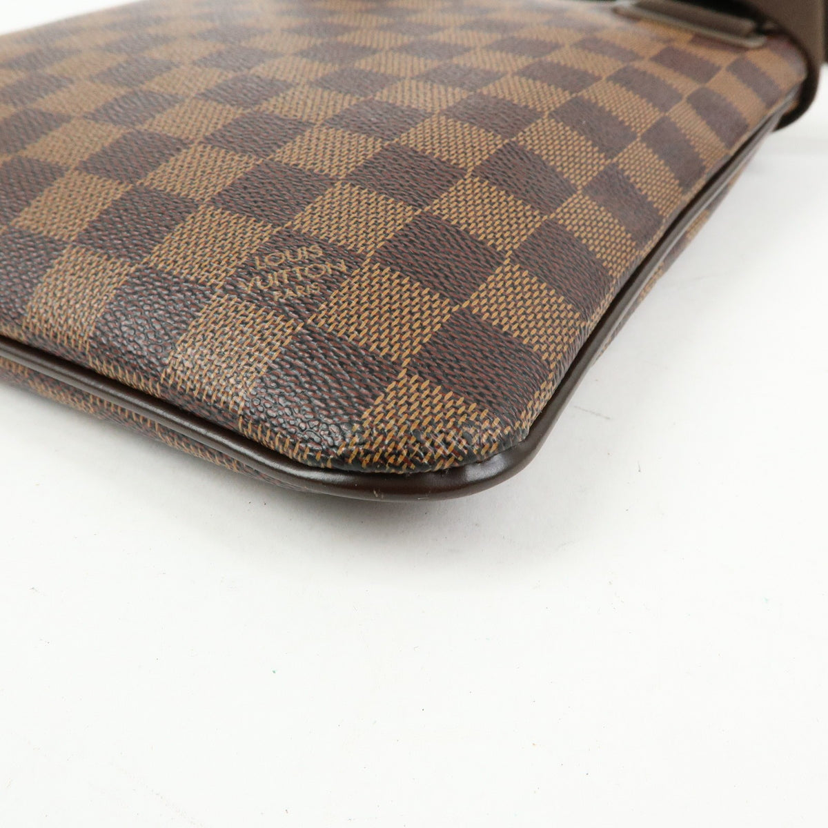 Louis Vuitton Brooklyn Pochette Plate Damier Brown Canvas Clutche & Pouche Bag (Pre-Owned)