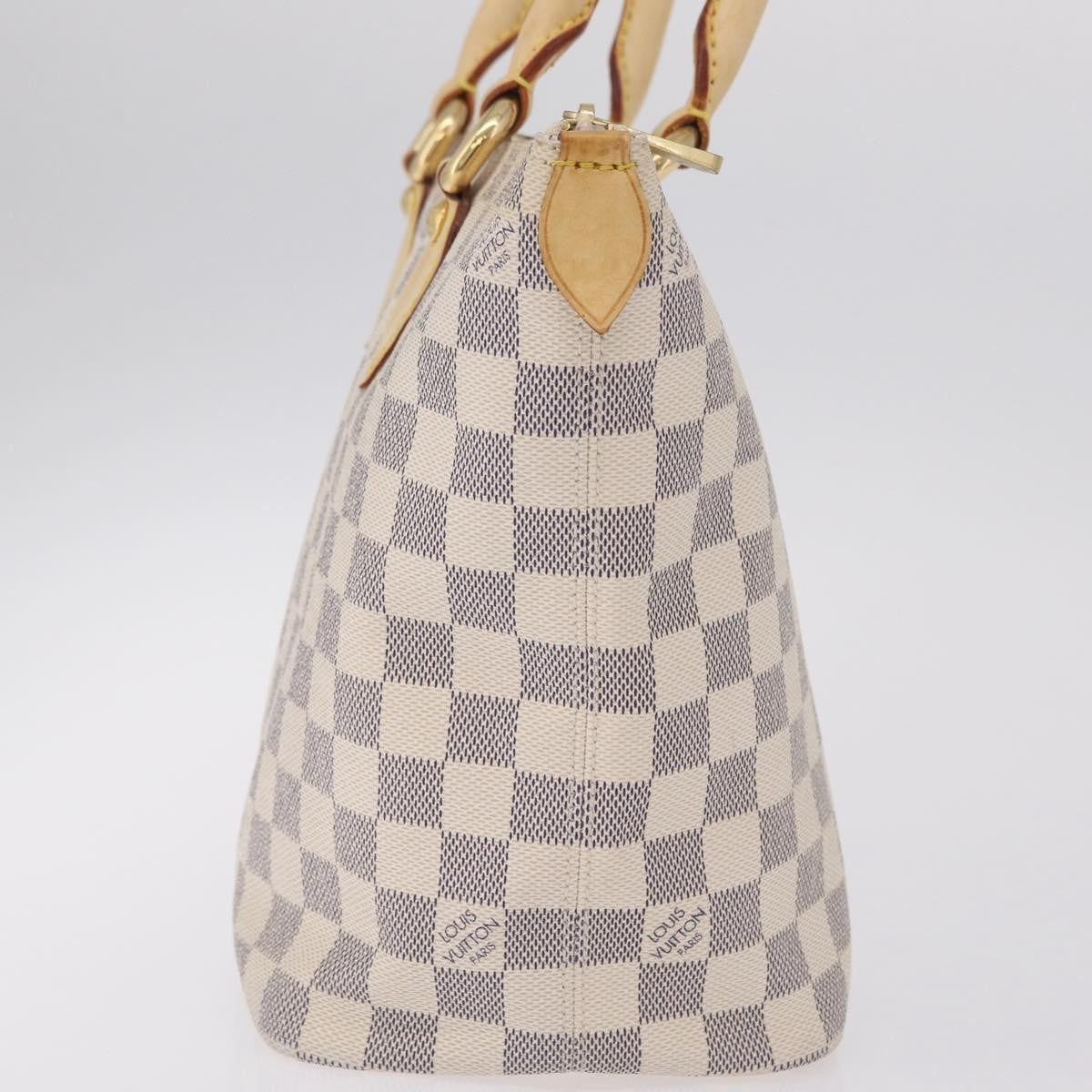 Louis Vuitton Saleya Damier White Canvas Handbag (Pre-Owned)