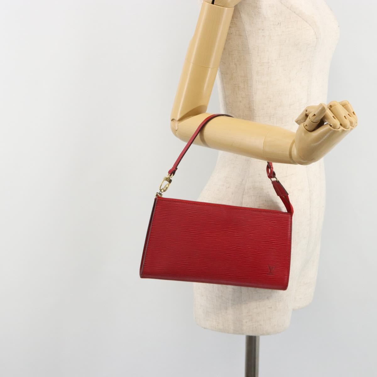 Louis Vuitton Pochette Accessoires Epi Red Leather Clutche & Pouche Bag (Pre-Owned)