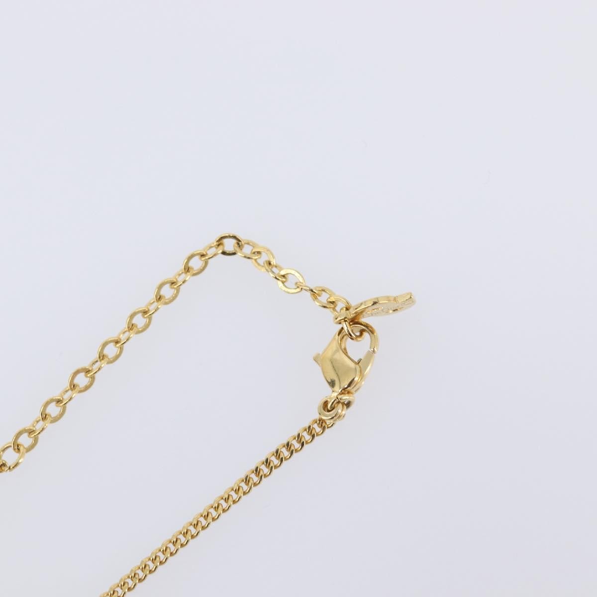 Christian Dior Cd Pendant Metal Gold Metal Necklace Jewelry (Pre-Owned)