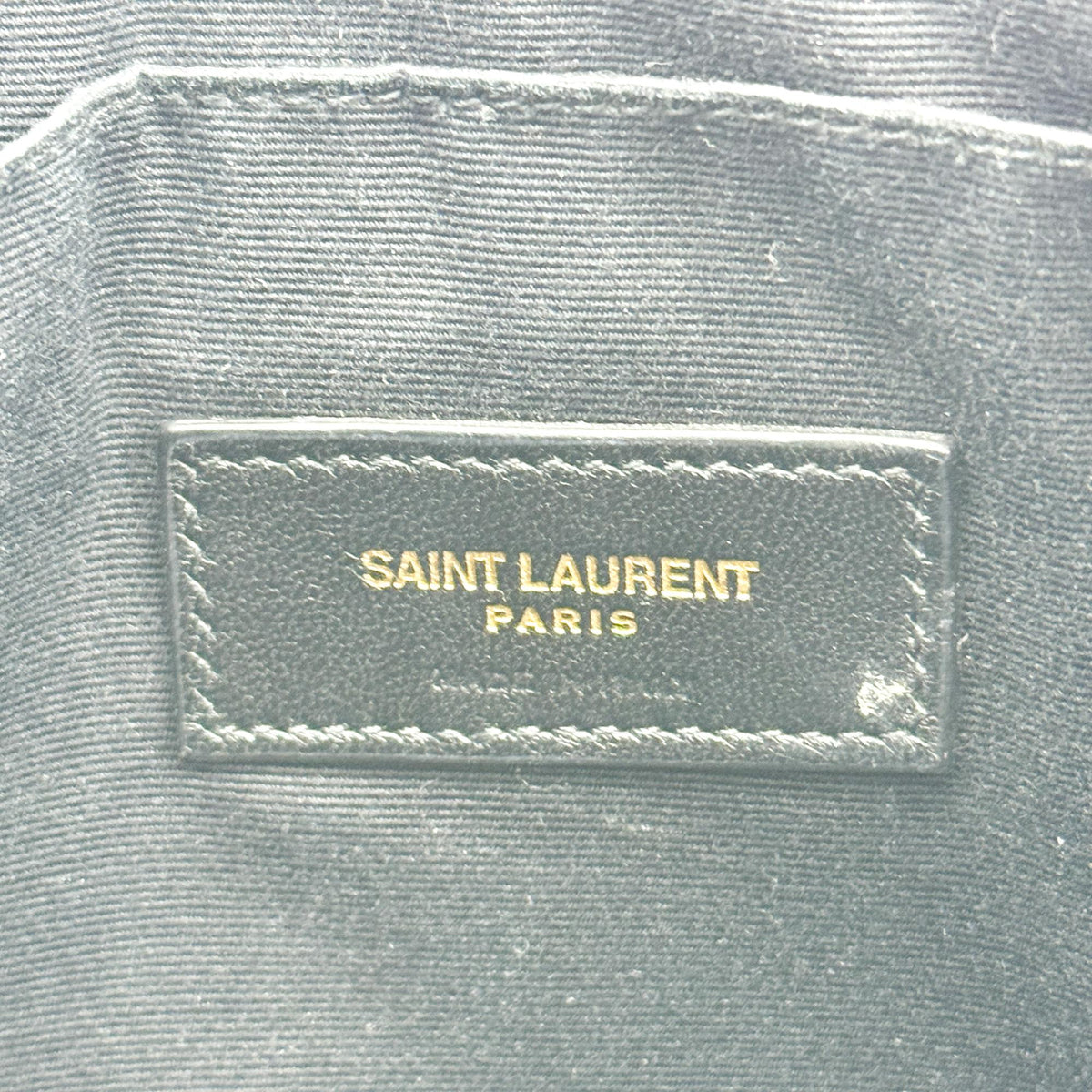 Saint Laurent Classic Monogram Wristlet Matelasse Chevron Leather Burgundy Leather Clutche & Pouche Bag (Pre-Owned)