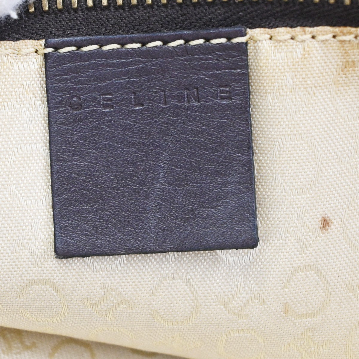 Celine Vintage Macadam Shopper Coated Canvas Brown Canvas Tote Bag Bag (Pre-Owned)