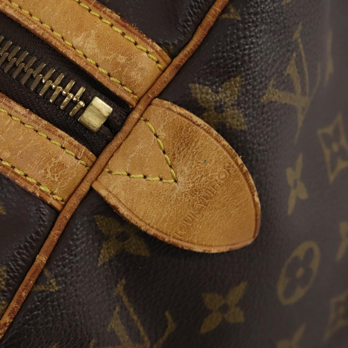 Louis Vuitton Sac Souple Monogram Canvas Brown Canvas Travel Bag Bag (Pre-Owned)
