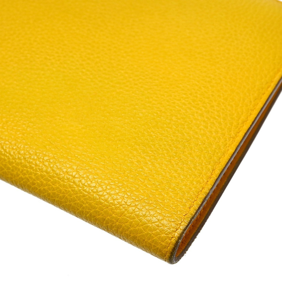 Hermes Dogon Duo Combined Leather Yellow Leather Wallets Accessory (Pre-Owned)