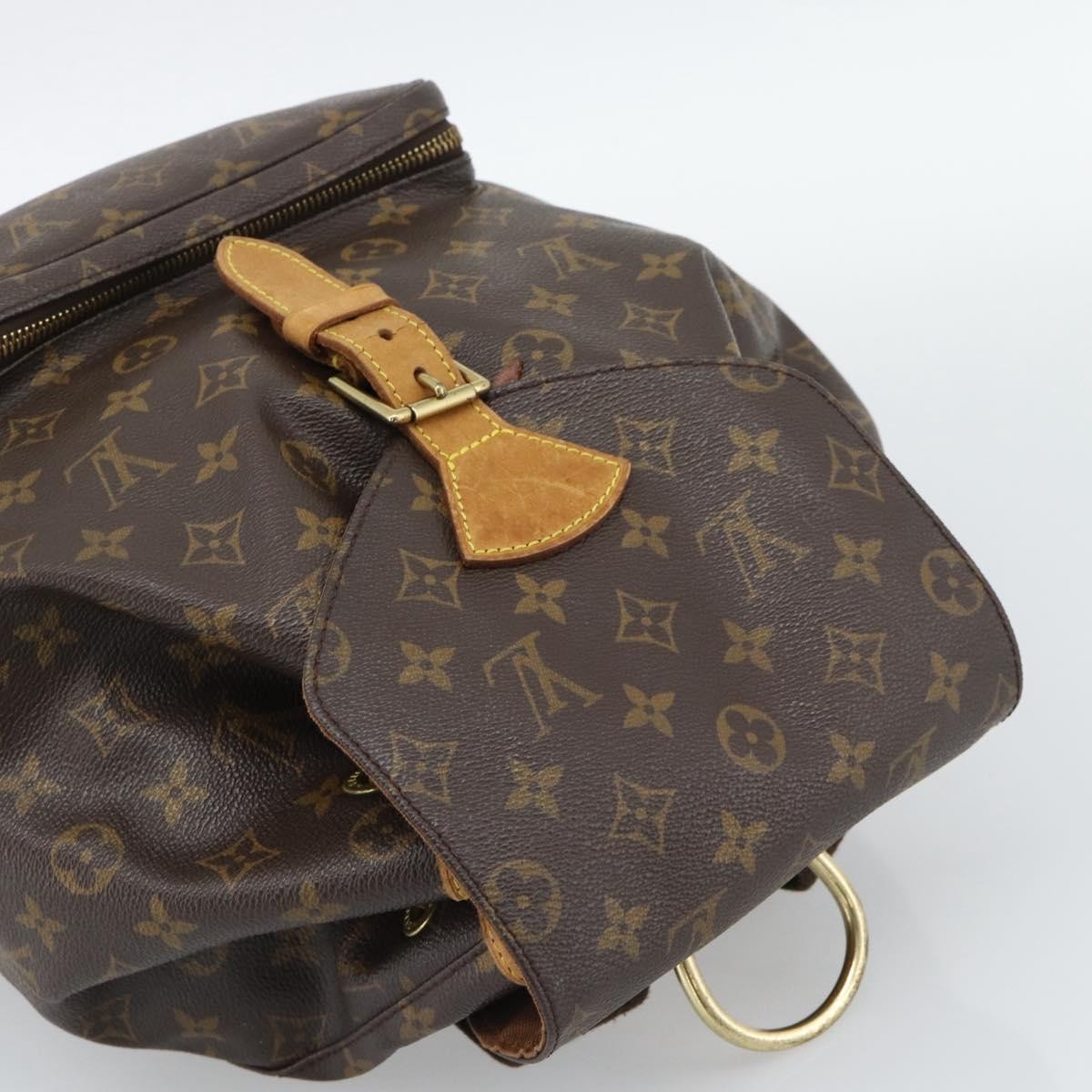 Louis Vuitton Vintage Montsouris Monogram Canvas Brown Canvas Backpack Bag (Pre-Owned)