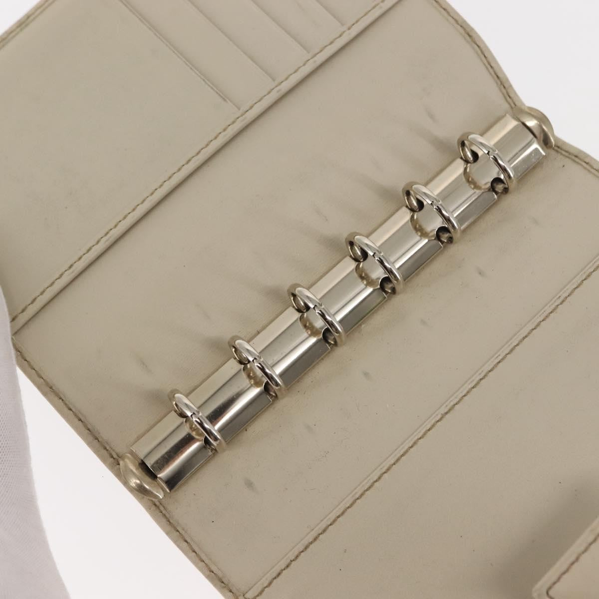 Gucci Ring Agenda Cover Guccissima Leather Beige Leather Briefcase Bag (Pre-Owned)