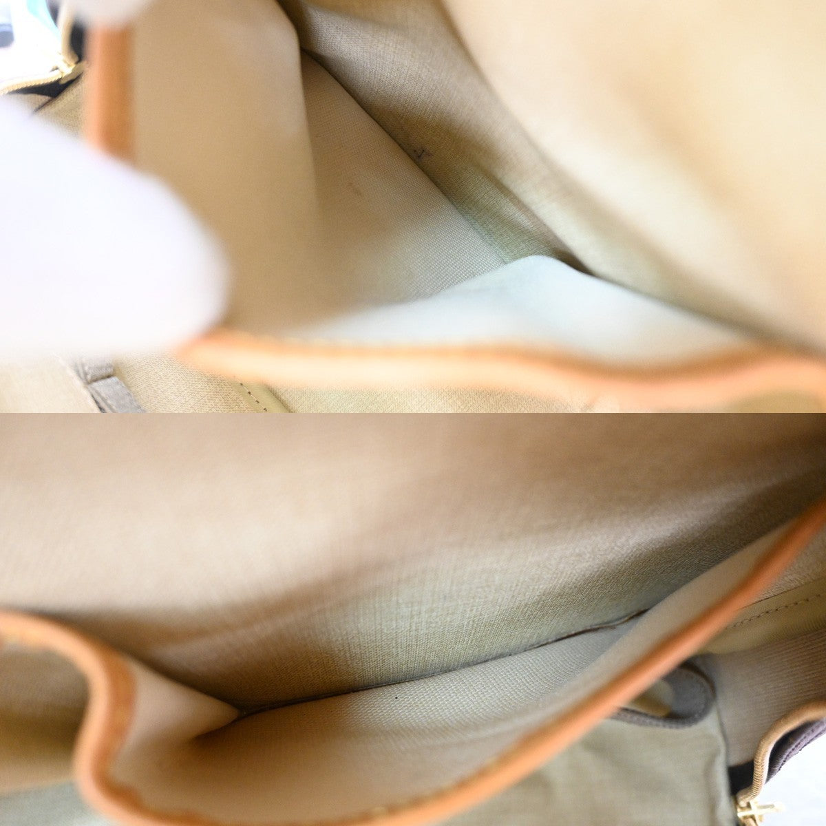 Louis Vuitton Deauville Monogram Brown Canvas Handbag (Pre-Owned)