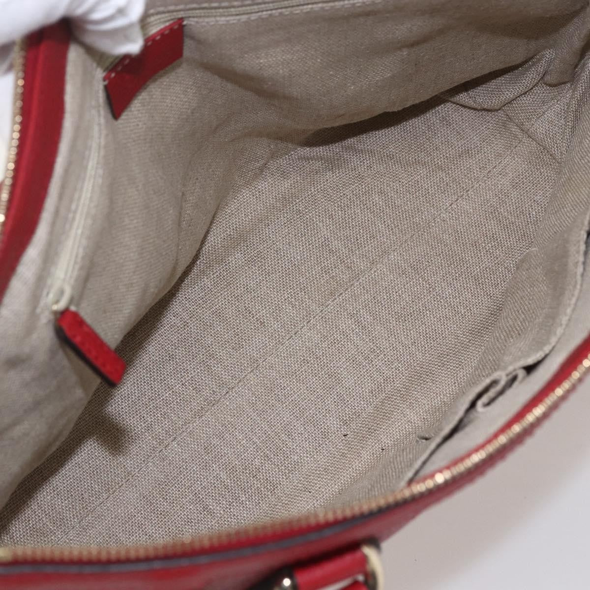 Gucci Vintage Soho Convertible Satchel Leather Red Leather Handbag (Pre-Owned)