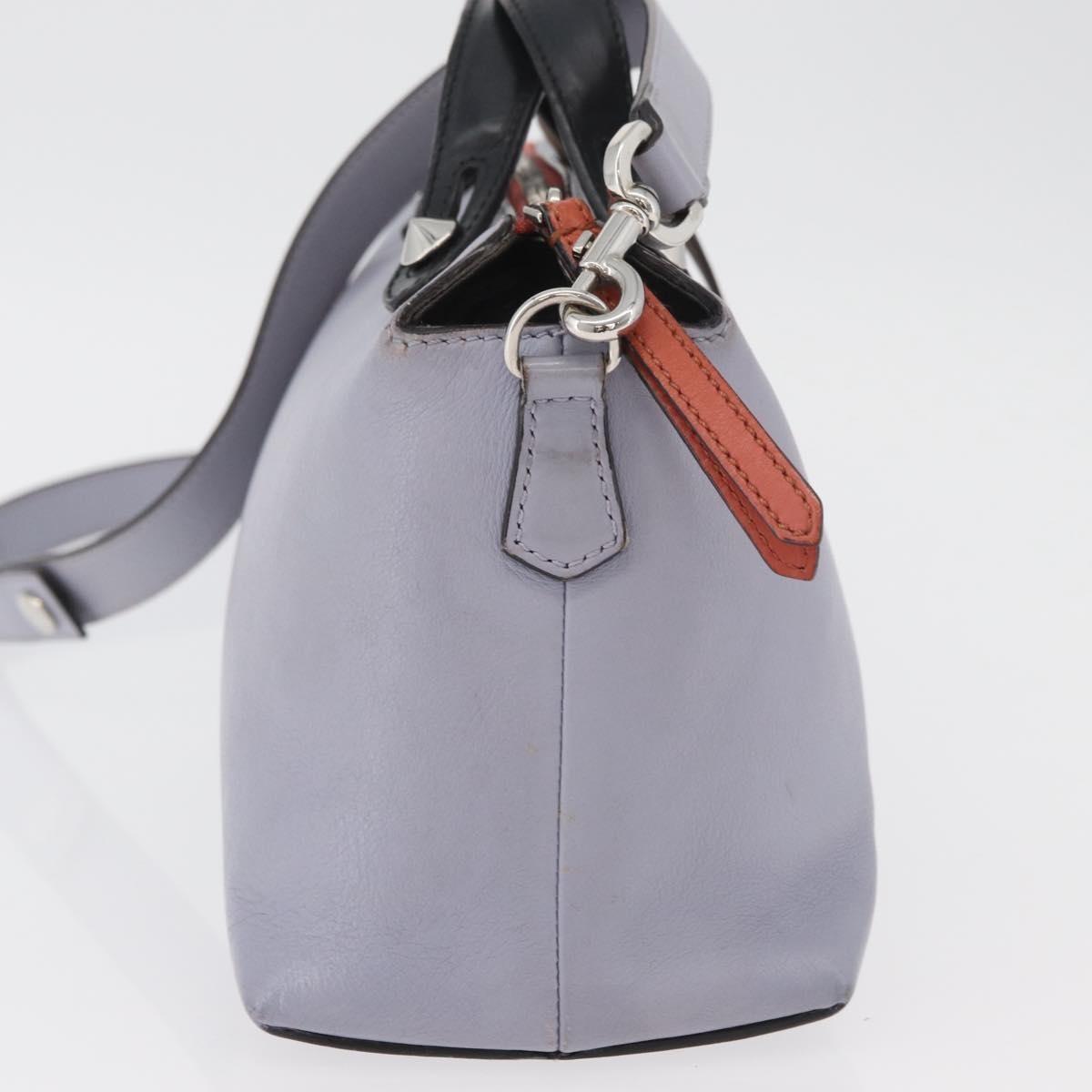 Fendi By The Way Satchel Leather Purple Leather Handbag (Pre-Owned)