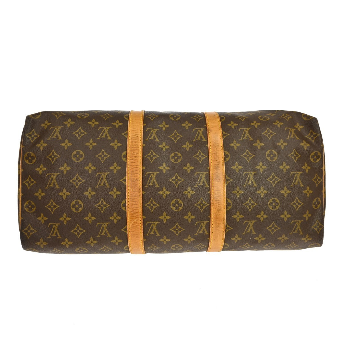 Louis Vuitton Keepall Monogram Brown Canvas Travel Bag Bag (Pre-Owned)