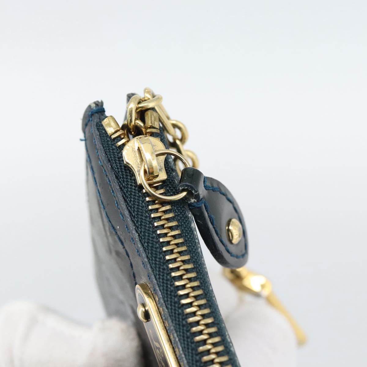 Louis Vuitton Pochette Clés Nm Monogram Vernis Patent Leather Blue Patent_Leather Wallets Accessory (Pre-Owned)