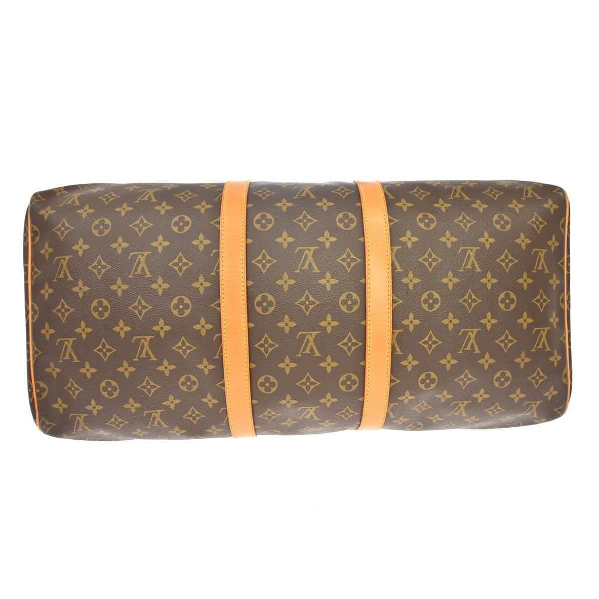 Louis Vuitton Keepall Monogram Brown Canvas Travel Bag Bag (Pre-Owned)