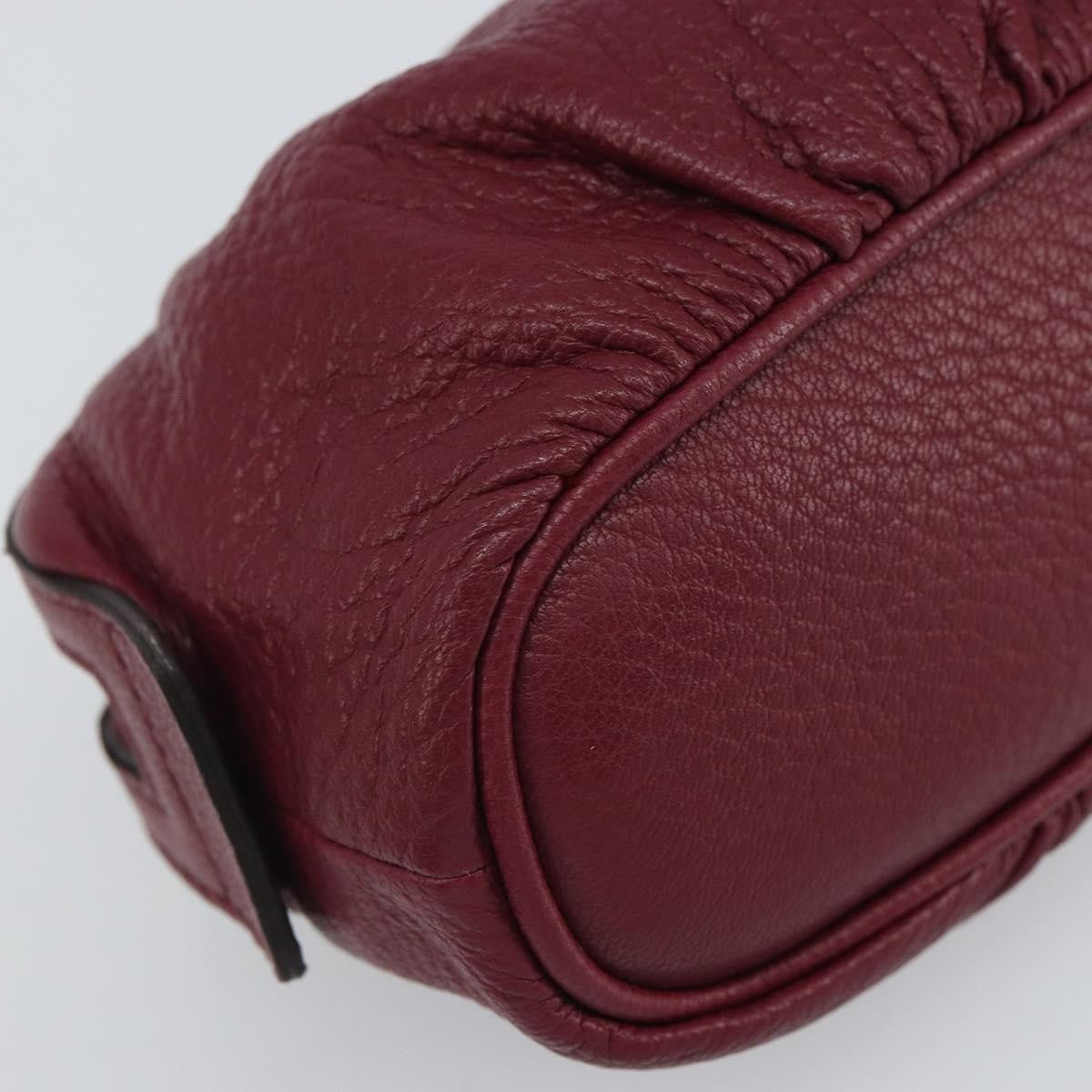 Gucci Bamboo Leather Purple Leather Clutche & Pouche Bag (Pre-Owned)