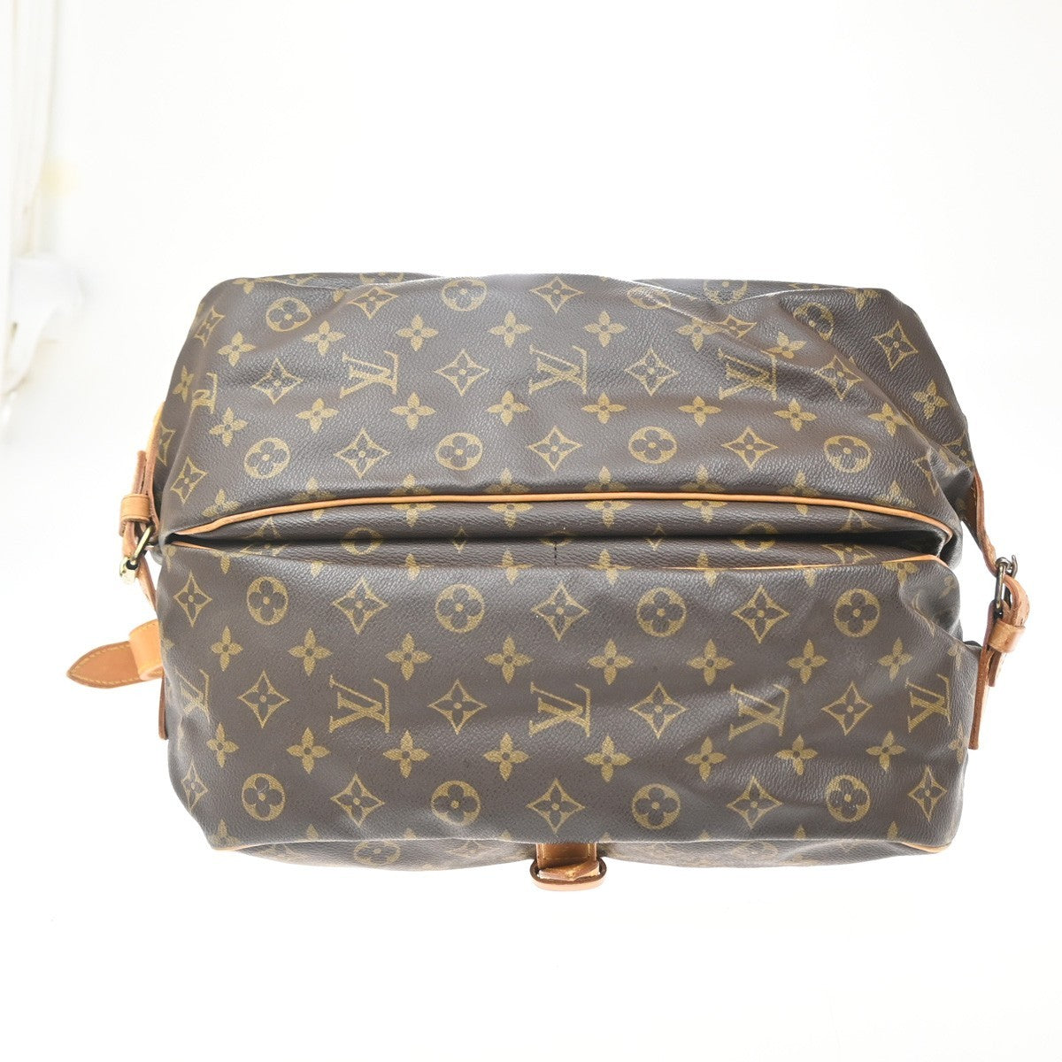 Louis Vuitton Saumur Monogram Canvas Brown Canvas Shoulder Bag Bag (Pre-Owned)