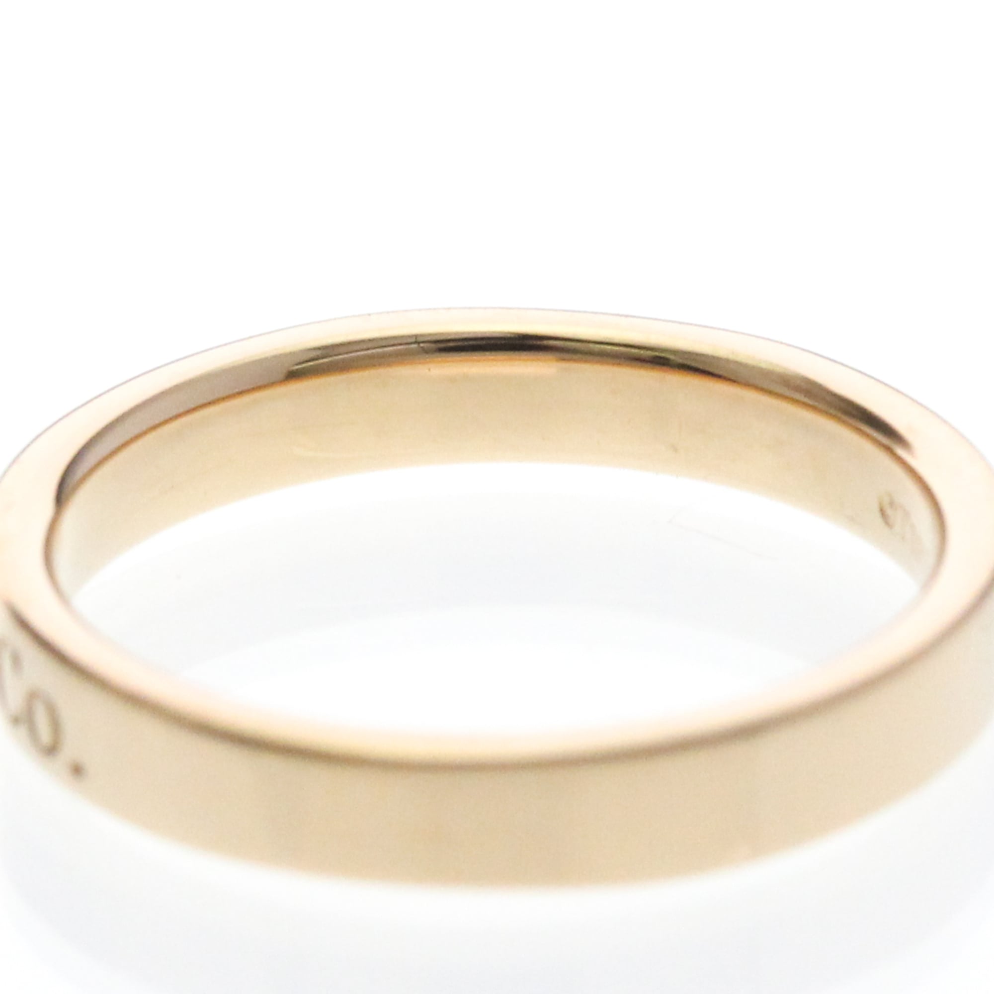 Tiffany & Co. Flat 18K Pink Gold Gold Pink_Gold Ring Jewelry (Pre-Owned)
