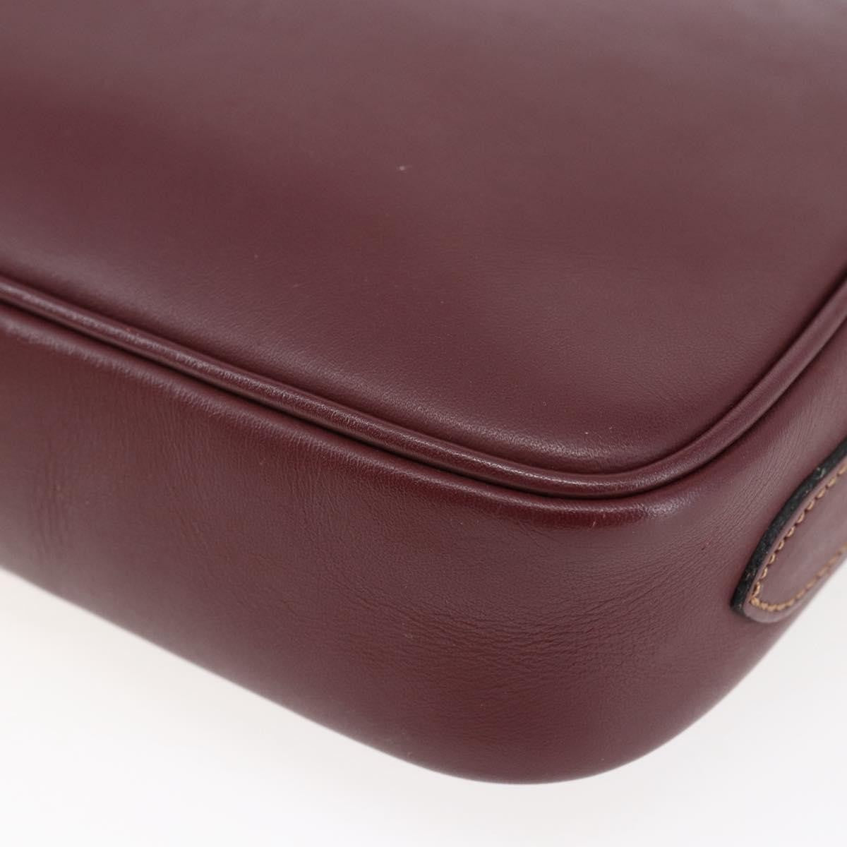 Cartier Must De Cartier Leather Burgundy Leather Bag (Pre-Owned)