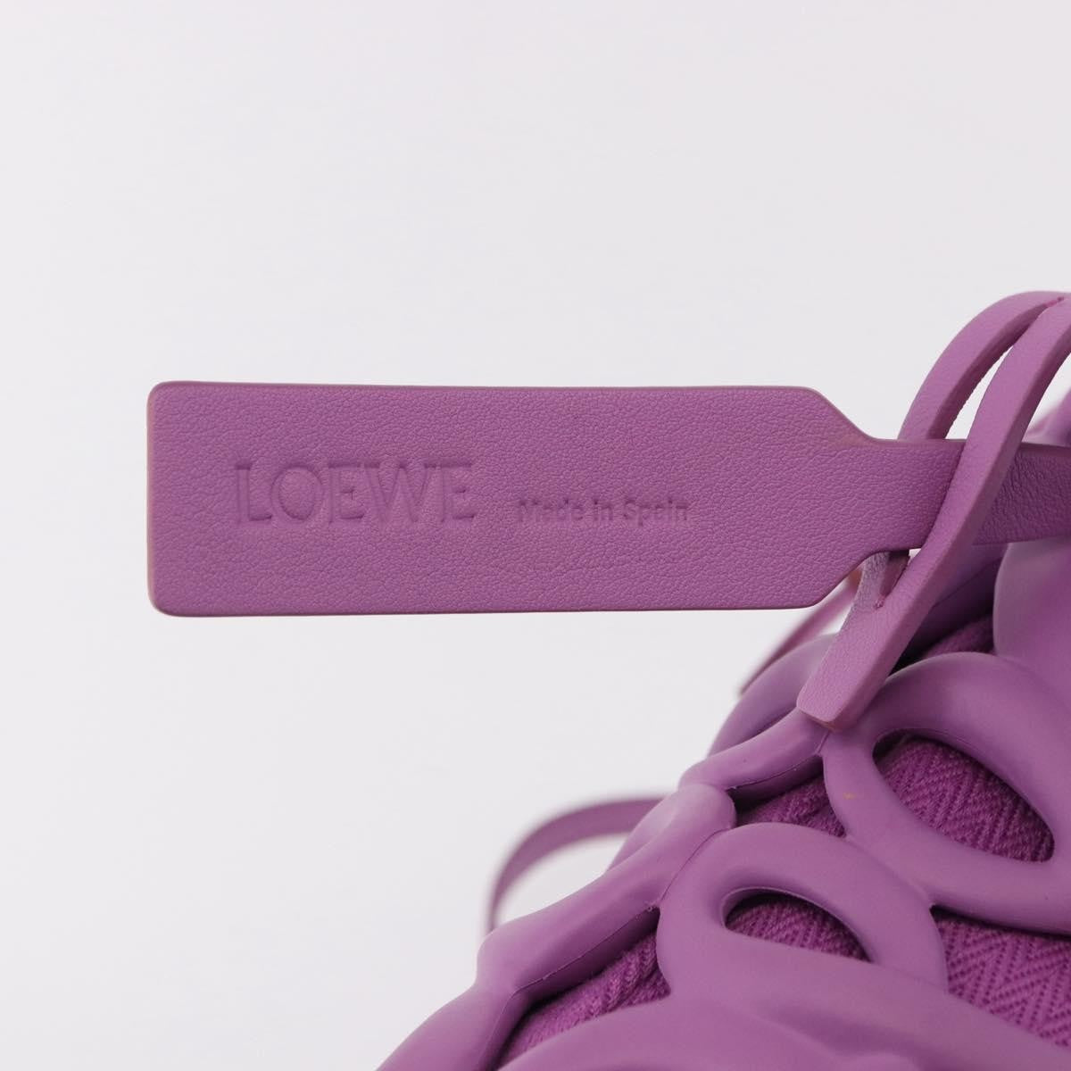 Loewe Anagram Inflated Pocket Canvas And Silicon Purple Canvas Crossbody Bag Bag (Pre-Owned)