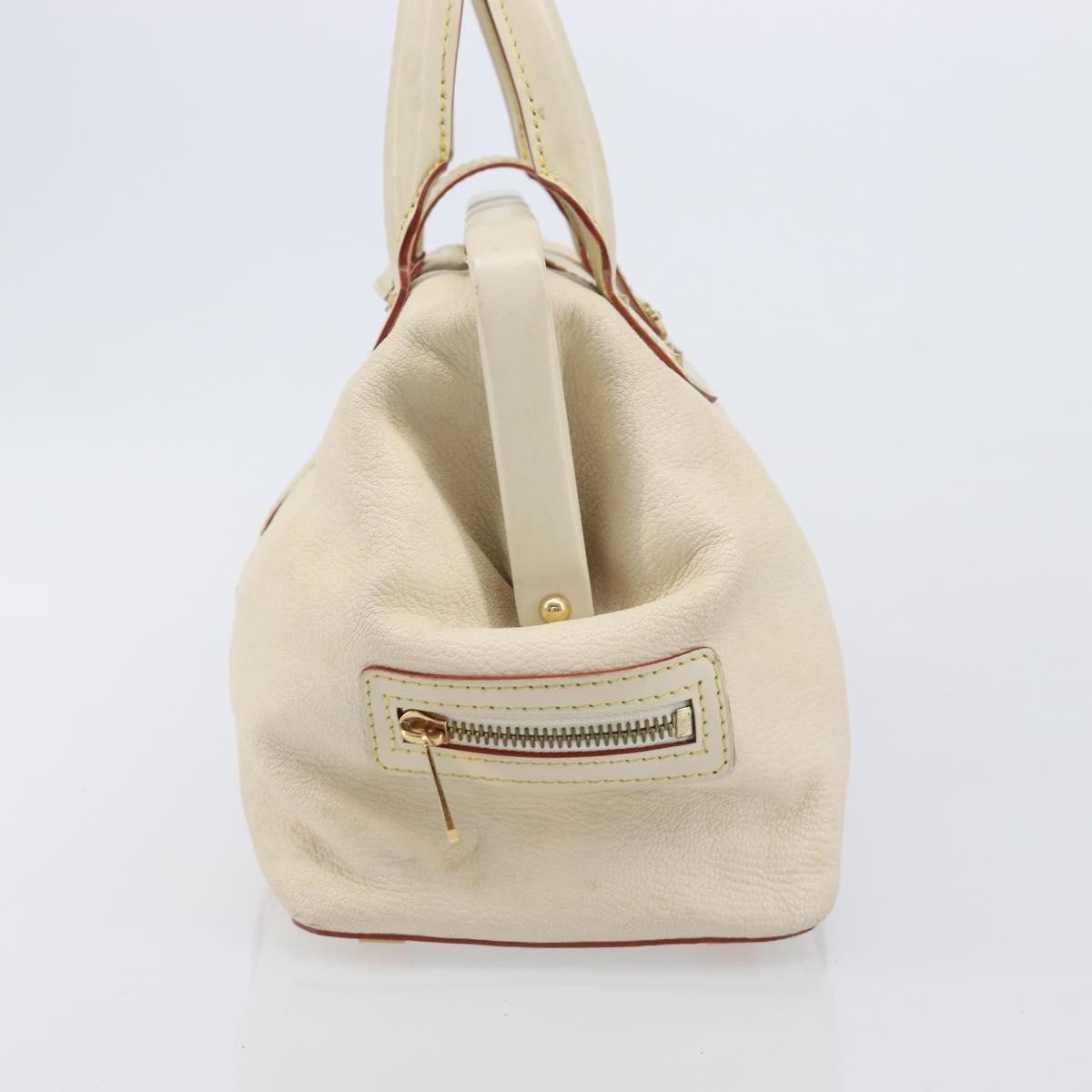 Louis Vuitton Suhali L'ingenieux Leather White Leather Handbag (Pre-Owned)