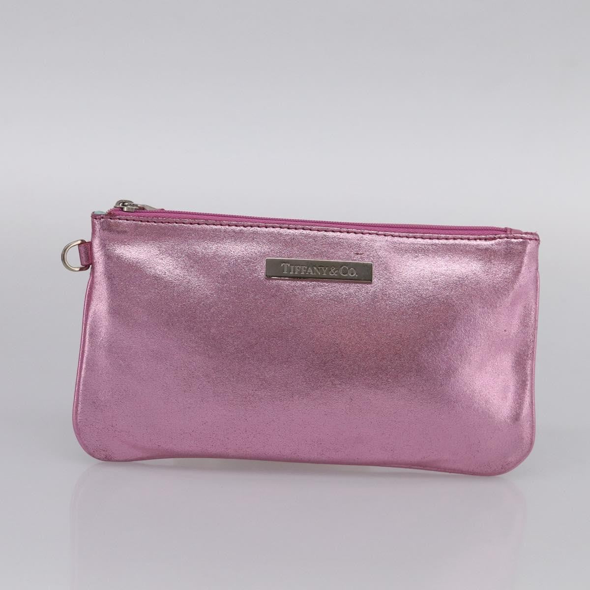 Tiffany & Co. Vintage Leather Pink Stainless_Steel Shoulder Bag Bag (Pre-Owned)