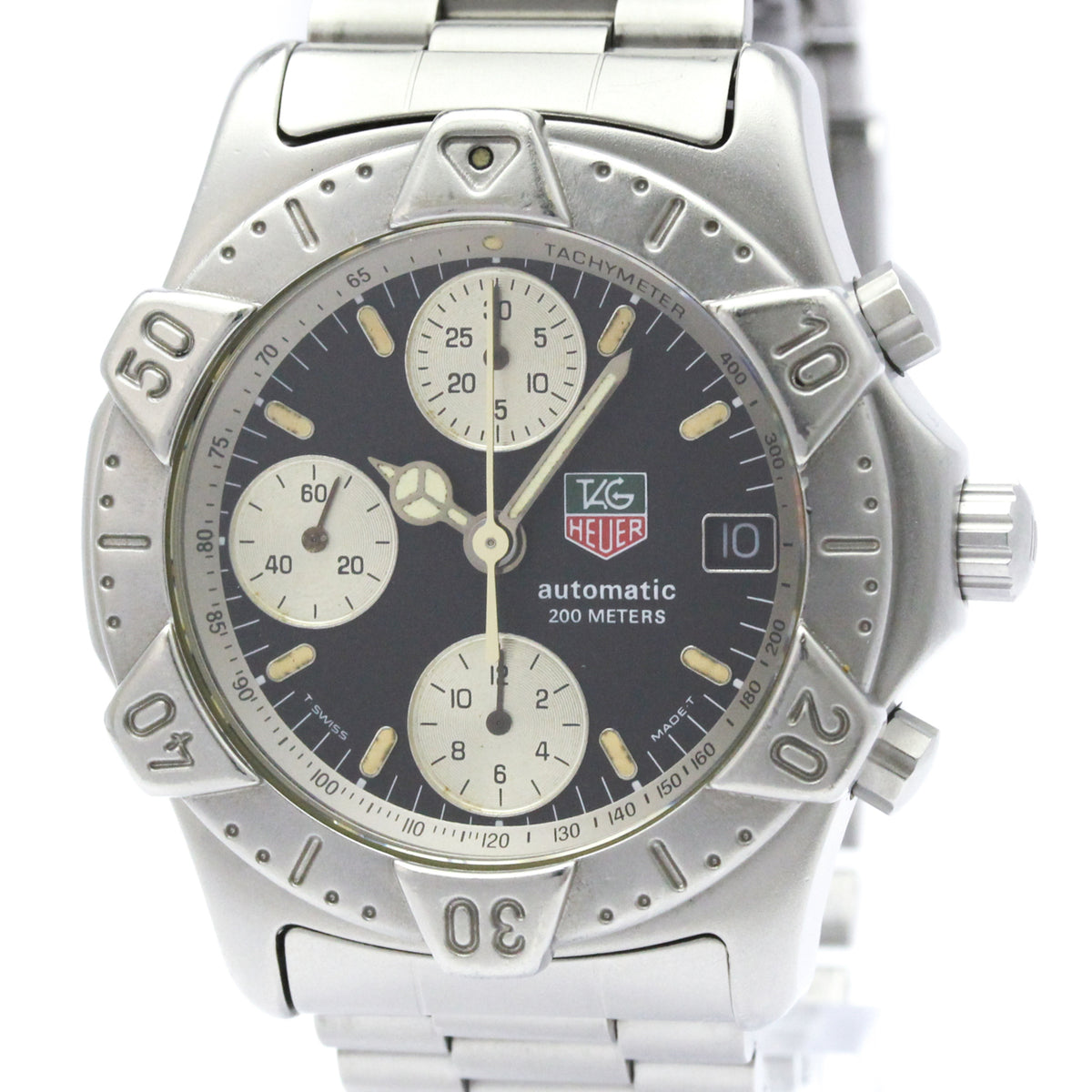 Tag Heuer 2000 Chronograph Automatic Stainless Steel Watch (Pre-Owned)