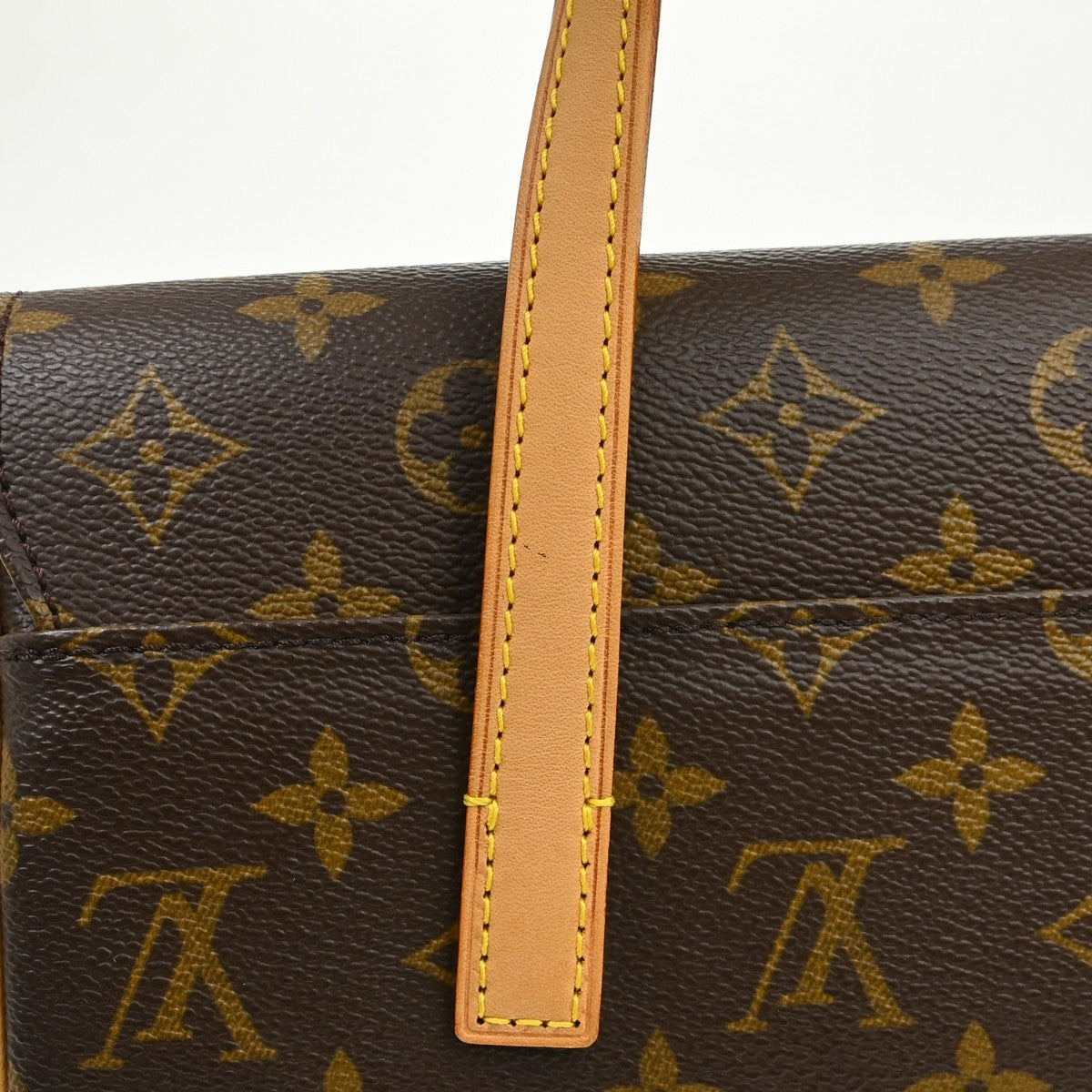 Louis Vuitton Sonatine Monogram Canvas Brown Canvas Handbag (Pre-Owned)