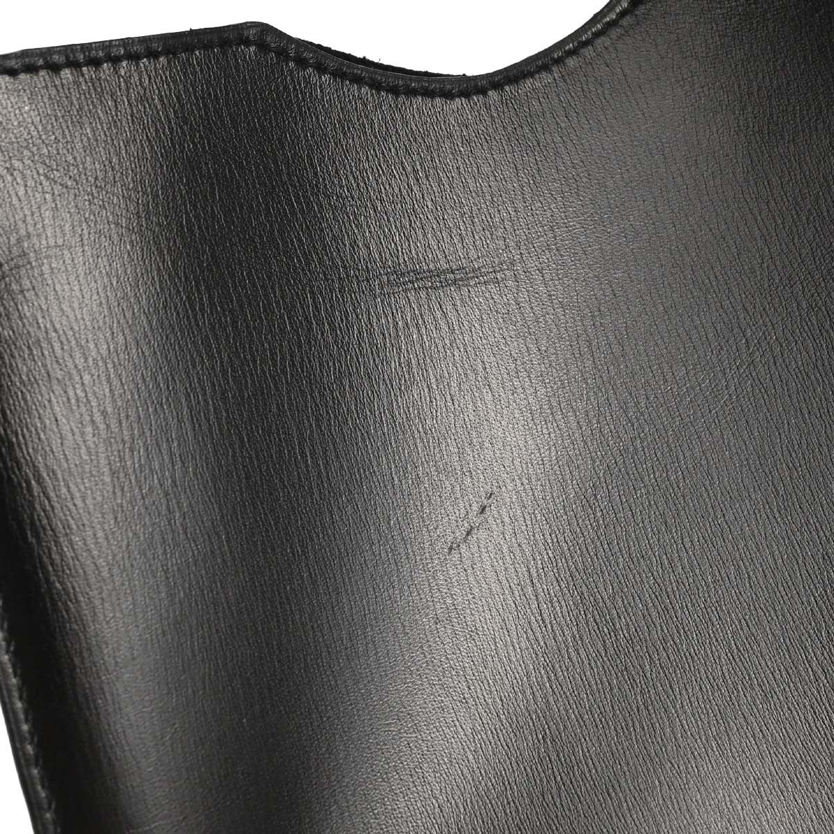 Hermes Onimaitou Pochette Box Calf Black Leather Clutche & Pouche Bag (Pre-Owned)