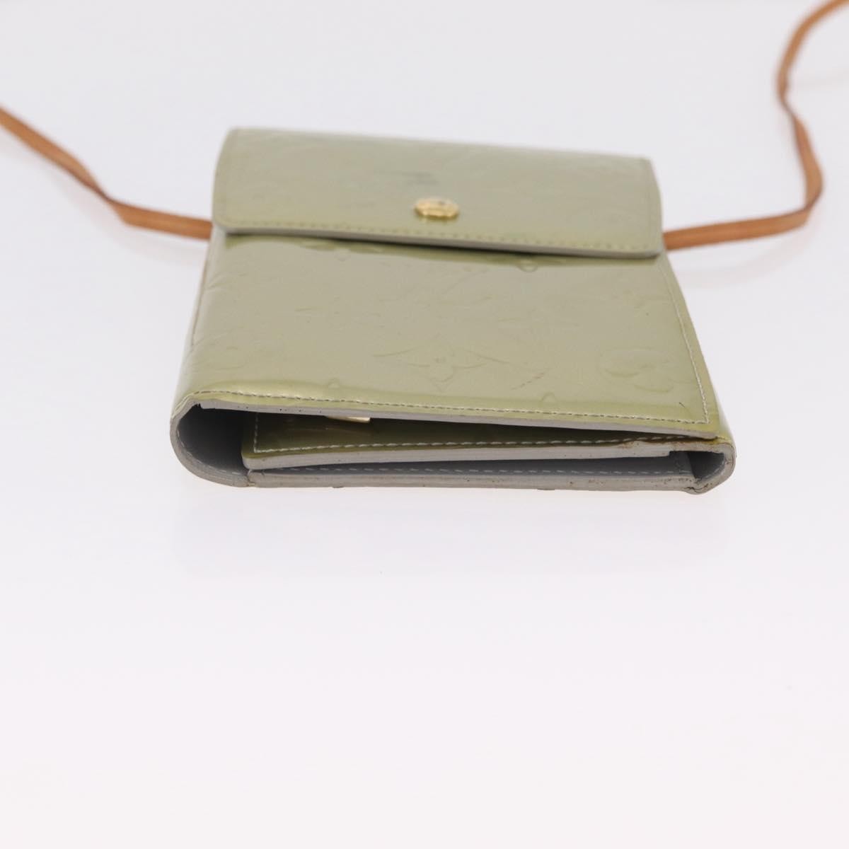Louis Vuitton Walker Monogram Vernis Gray Patent_Leather Wallets Accessory (Pre-Owned)
