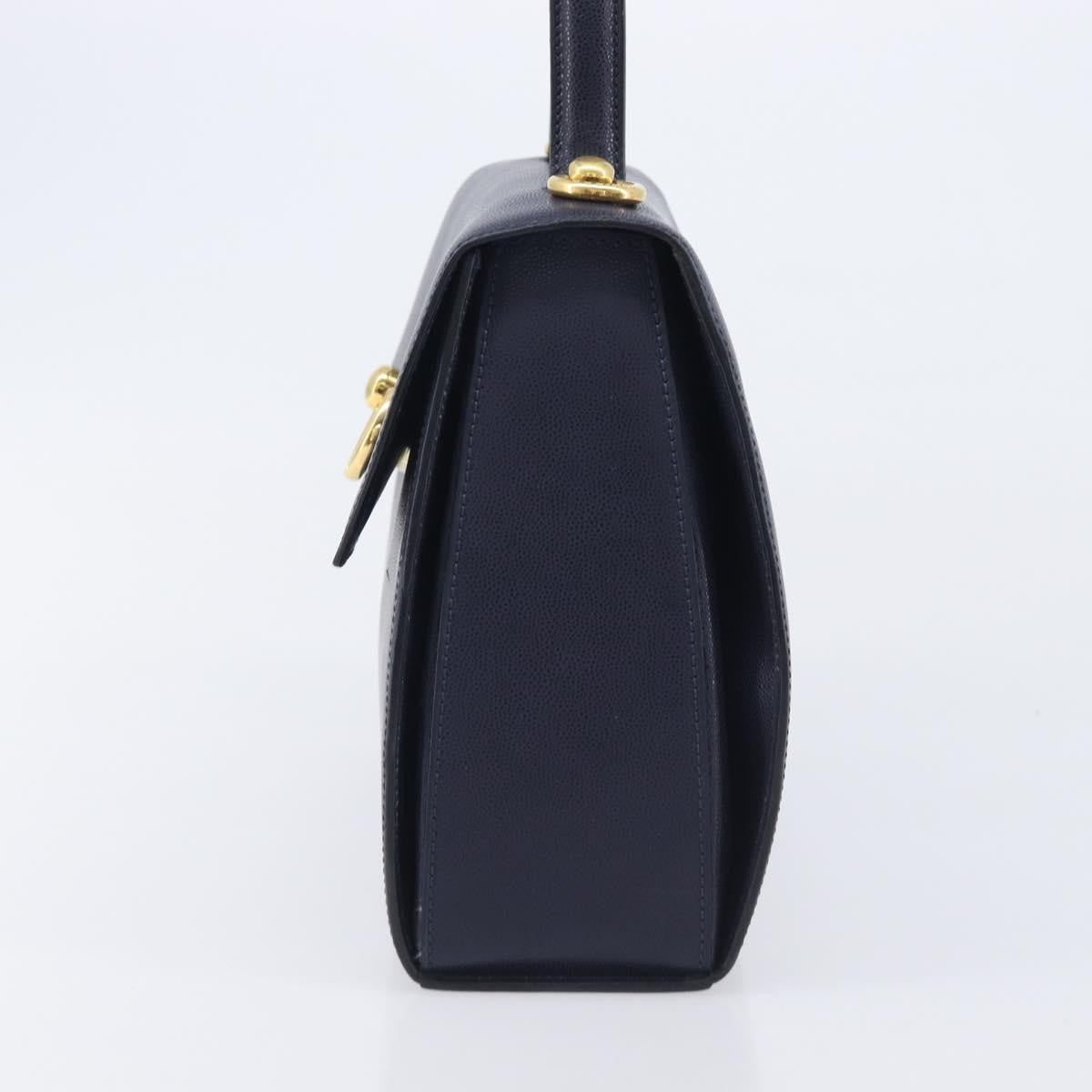 Celine Handbag Leather Navy Leather Handbag (Pre-Owned)