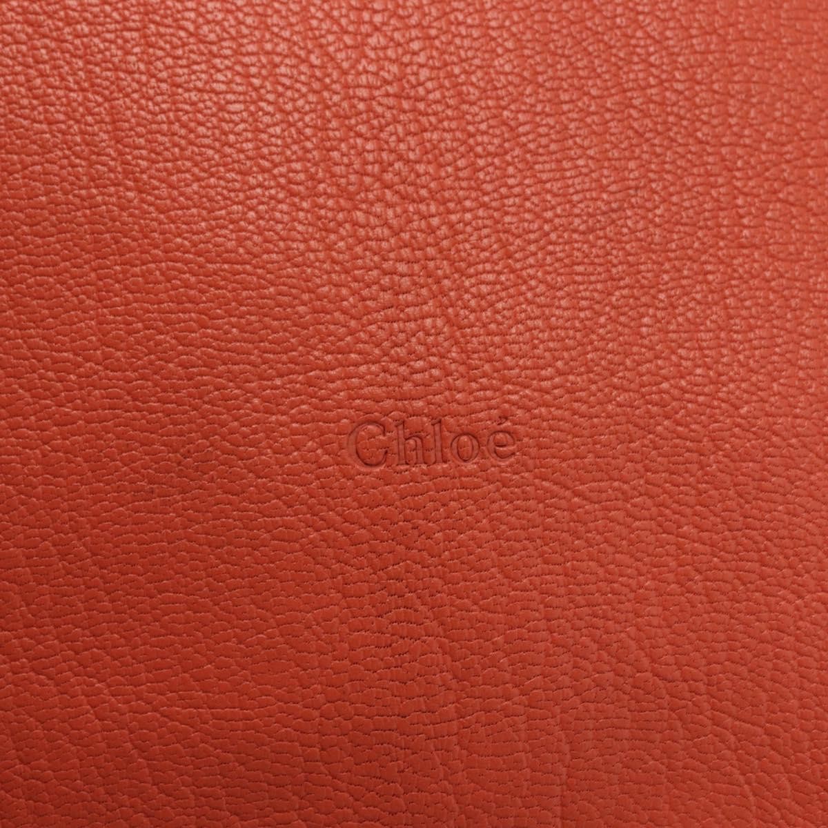 Chloe Dilan Tote Leather Pink Leather Tote Bag Bag (Pre-Owned)