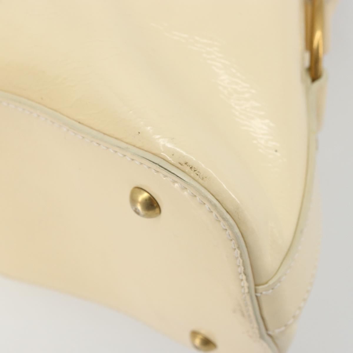 Saint Laurent Muse Shoulder Leather White Patent_Leather Handbag (Pre-Owned)