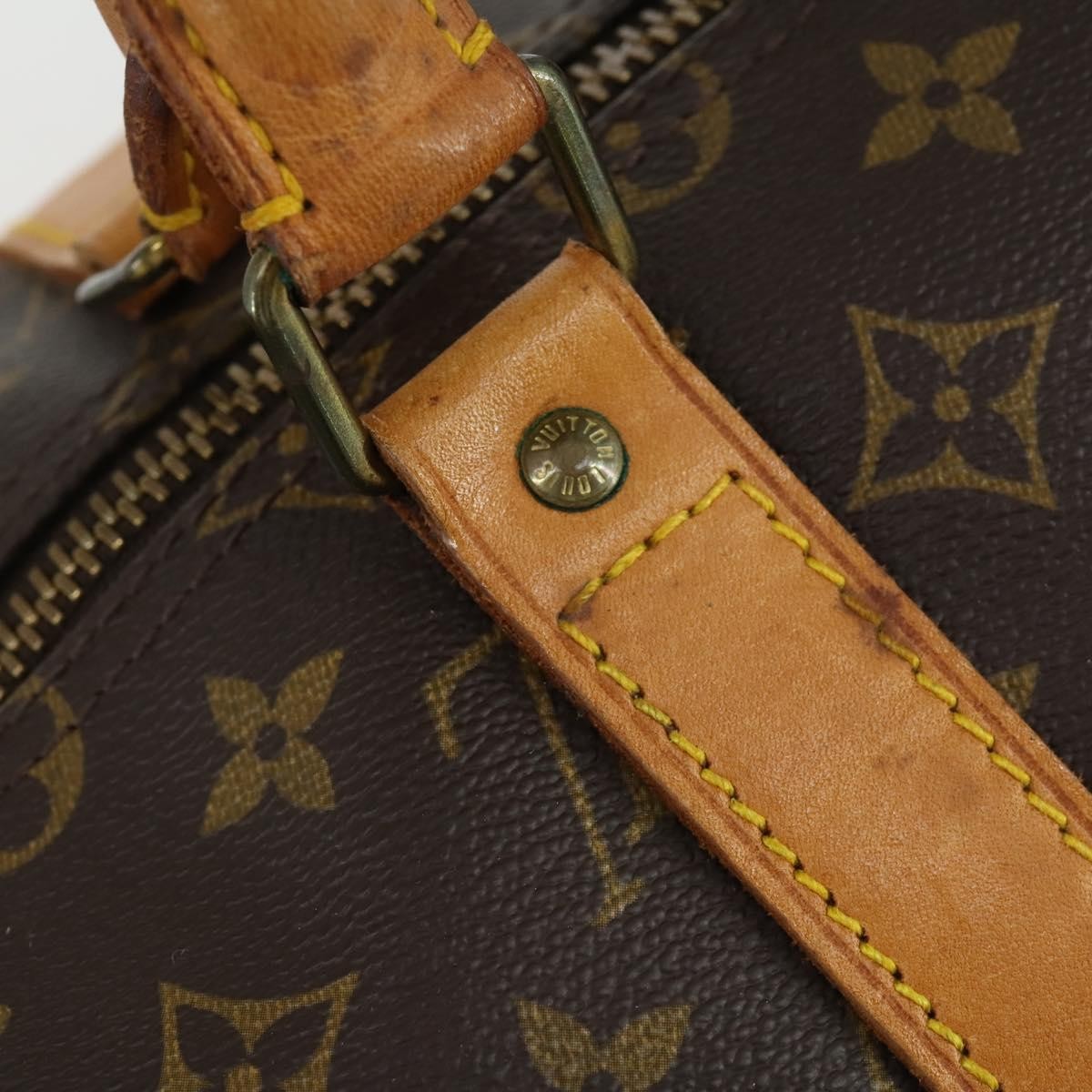 Louis Vuitton Keepall Monogram Canvas Brown Canvas Travel Bag Bag (Pre-Owned)