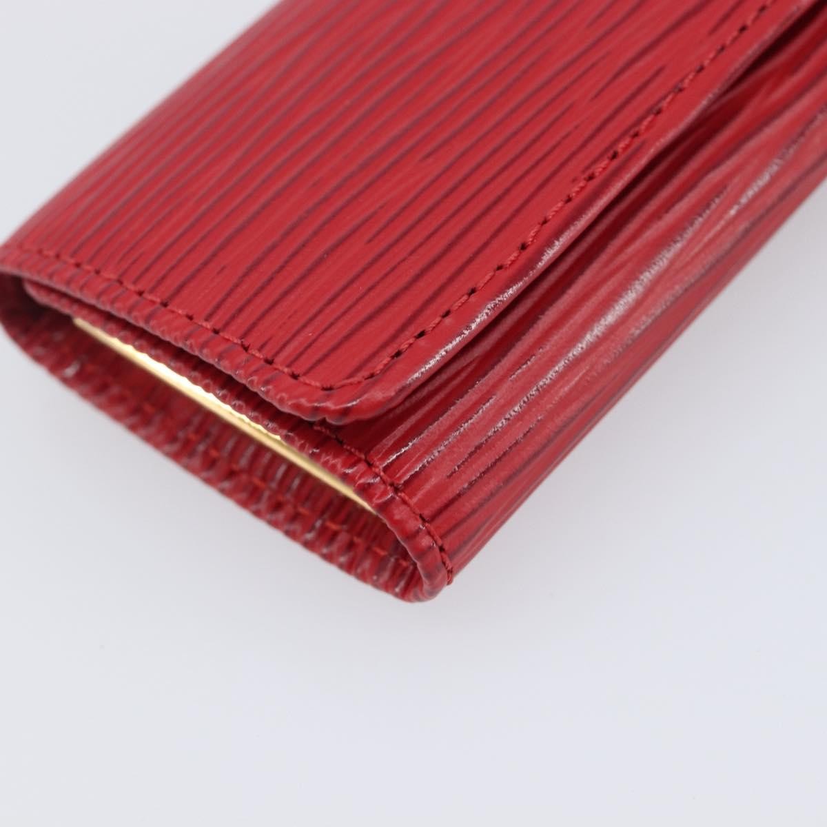 Louis Vuitton Multiclés 4 Cuir Verni Red Leather Wallets Accessory (Pre-Owned)