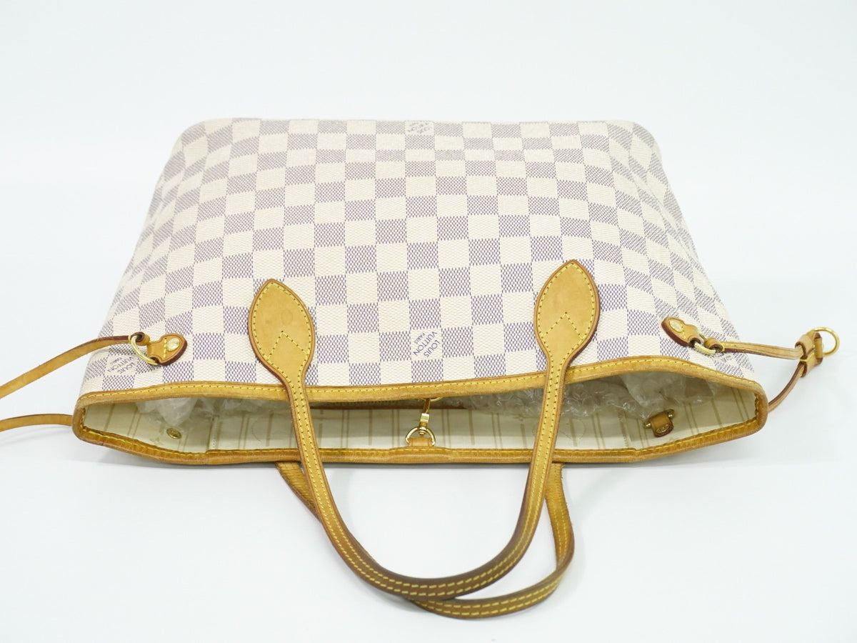 Louis Vuitton Neverfull Damier Beige Canvas Tote Bag Bag (Pre-Owned)