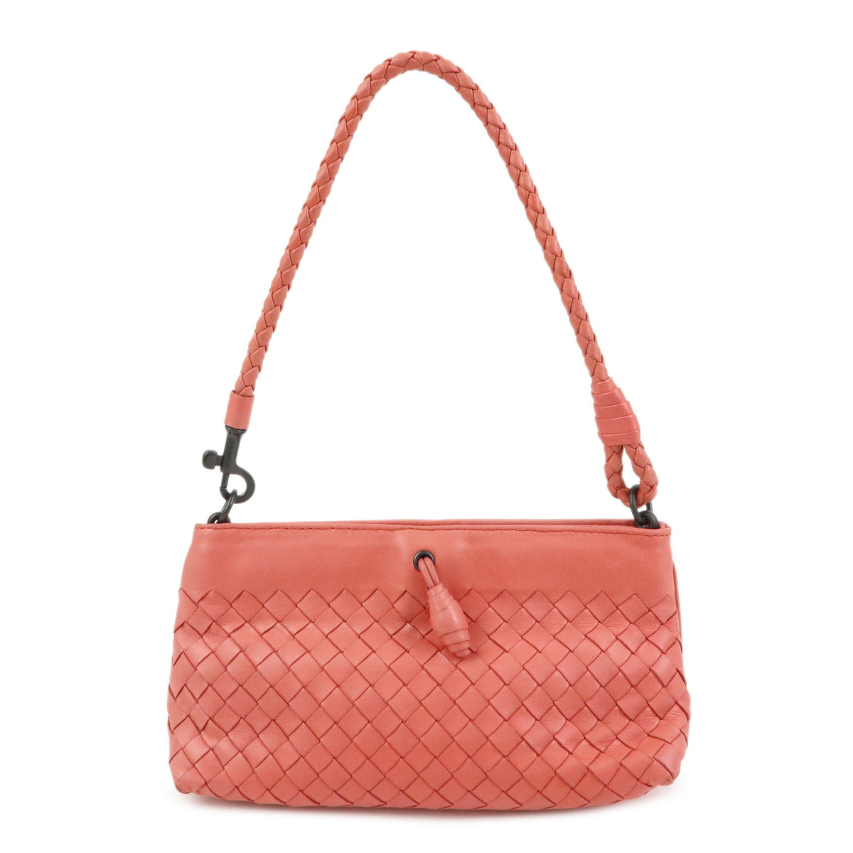 Bottega Veneta Shoulder Intrecciato Nappa Pink Leather Shoulder Bag Bag (Pre-Owned)