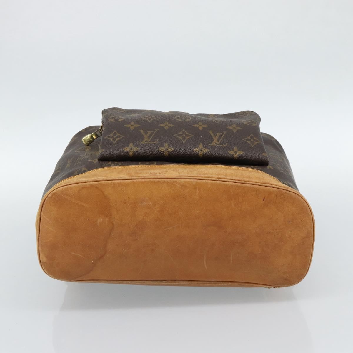 Louis Vuitton Vintage Montsouris Monogram Canvas Brown Canvas Backpack Bag (Pre-Owned)