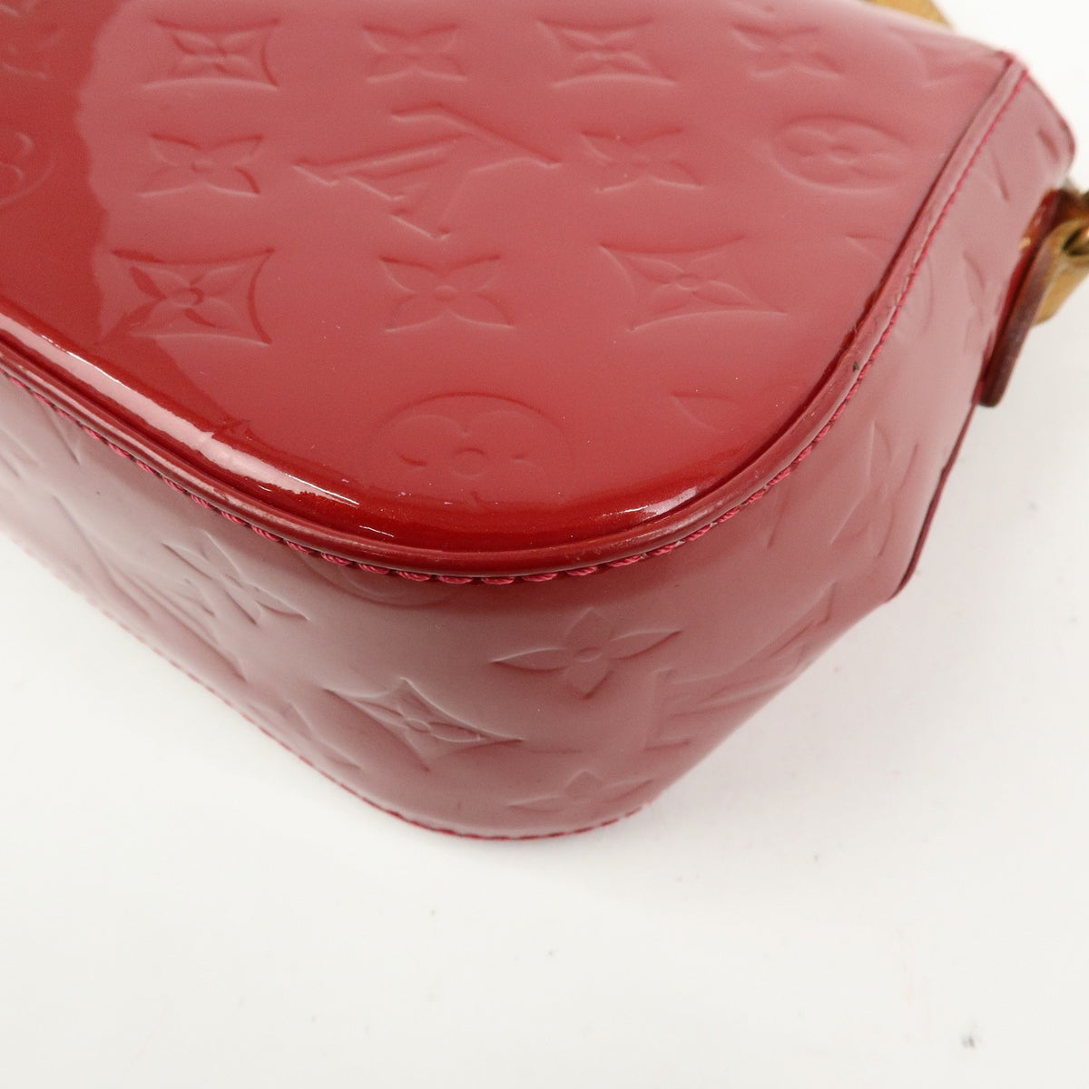 Louis Vuitton Bellflower Monogram Vernis Red Patent_Leather Handbag (Pre-Owned)