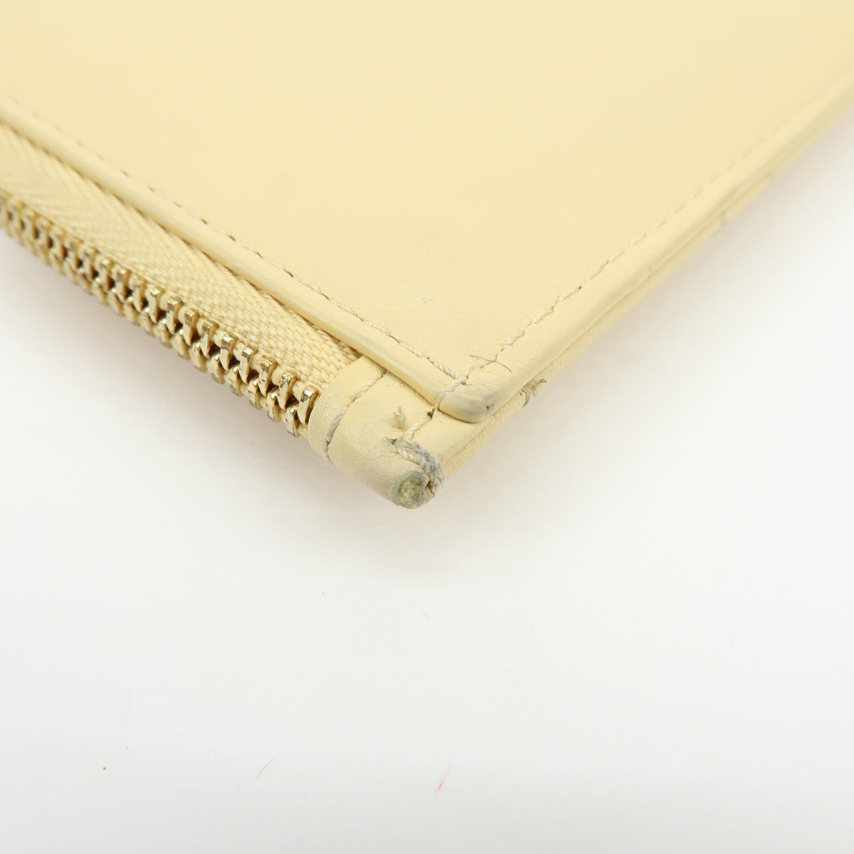 Christian Dior Lady Dior Card Holder Cannage Quilt Patent Yellow Leather Card Holders Accessory (Pre-Owned)