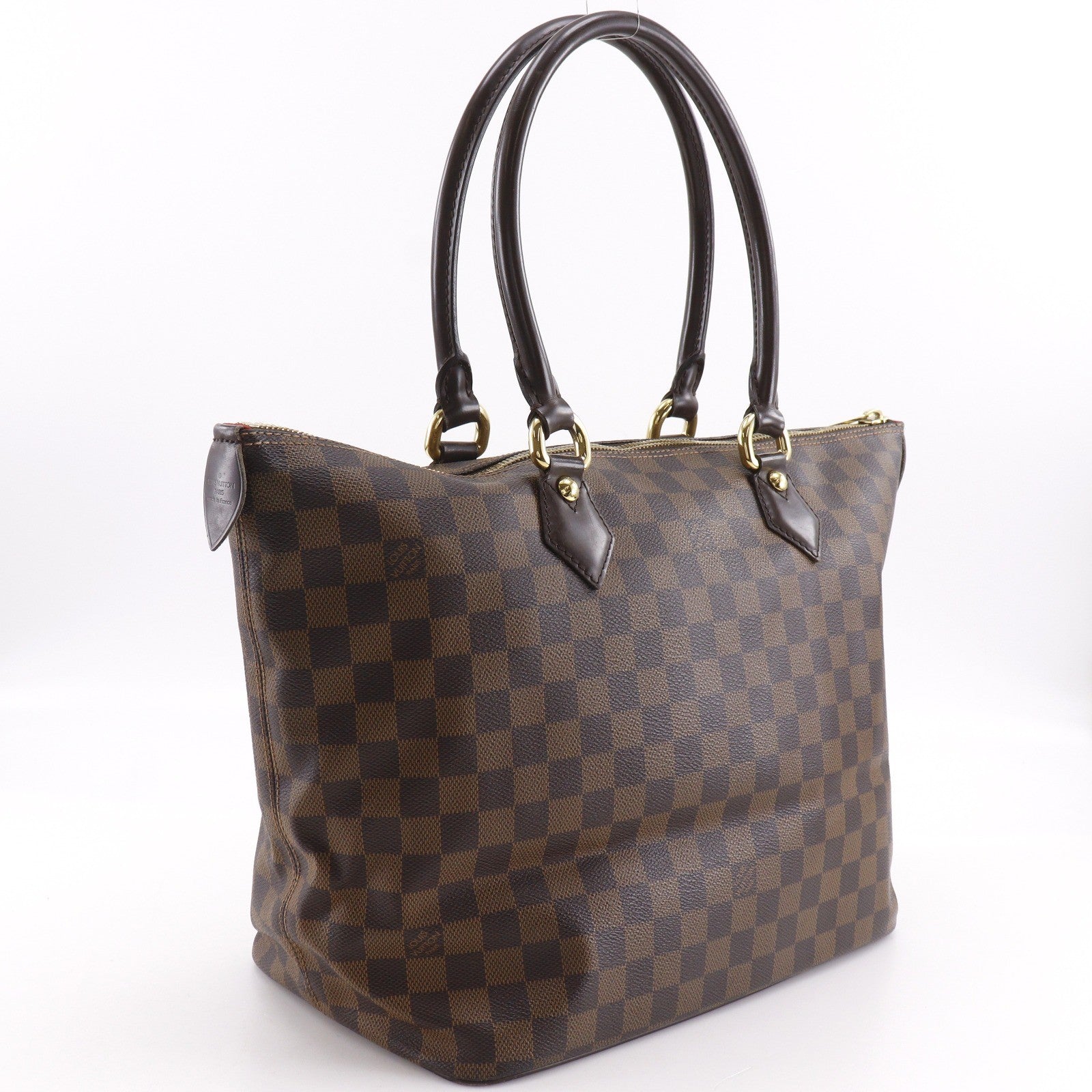 Louis Vuitton Saleya Damier Brown Canvas Tote Bag Bag (Pre-Owned)