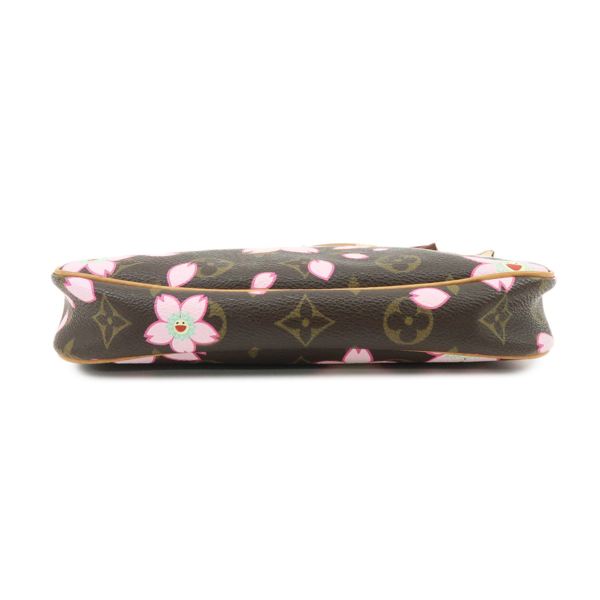 Louis Vuitton Pochette Accessoires Limited Edition Cherry Blossom Monogram Brown Canvas Clutche & Pouche Bag (Pre-Owned)