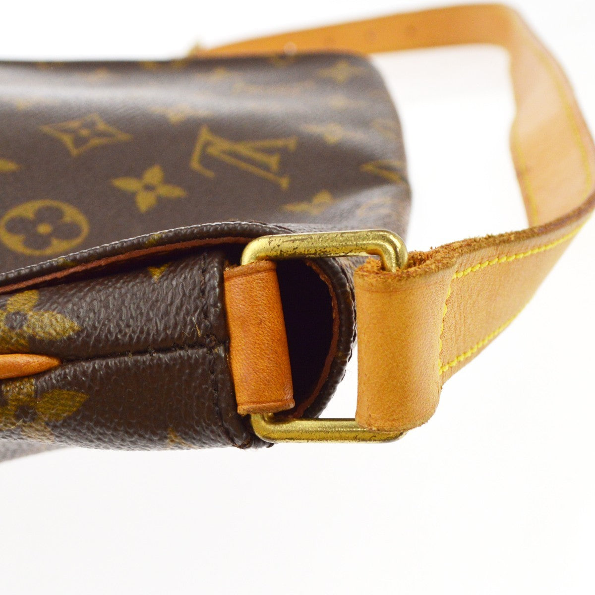 Louis Vuitton Musette Monogram Canvas Brown Canvas Shoulder Bag Bag (Pre-Owned)