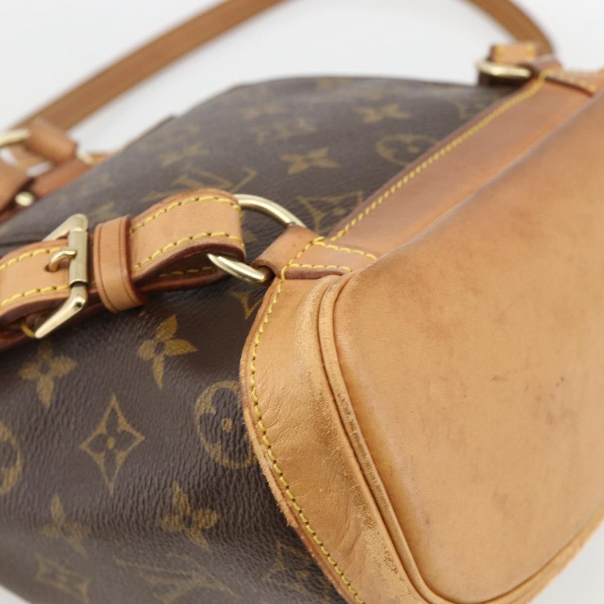 Louis Vuitton Vintage Montsouris Monogram Canvas Brown Canvas Backpack Bag (Pre-Owned)