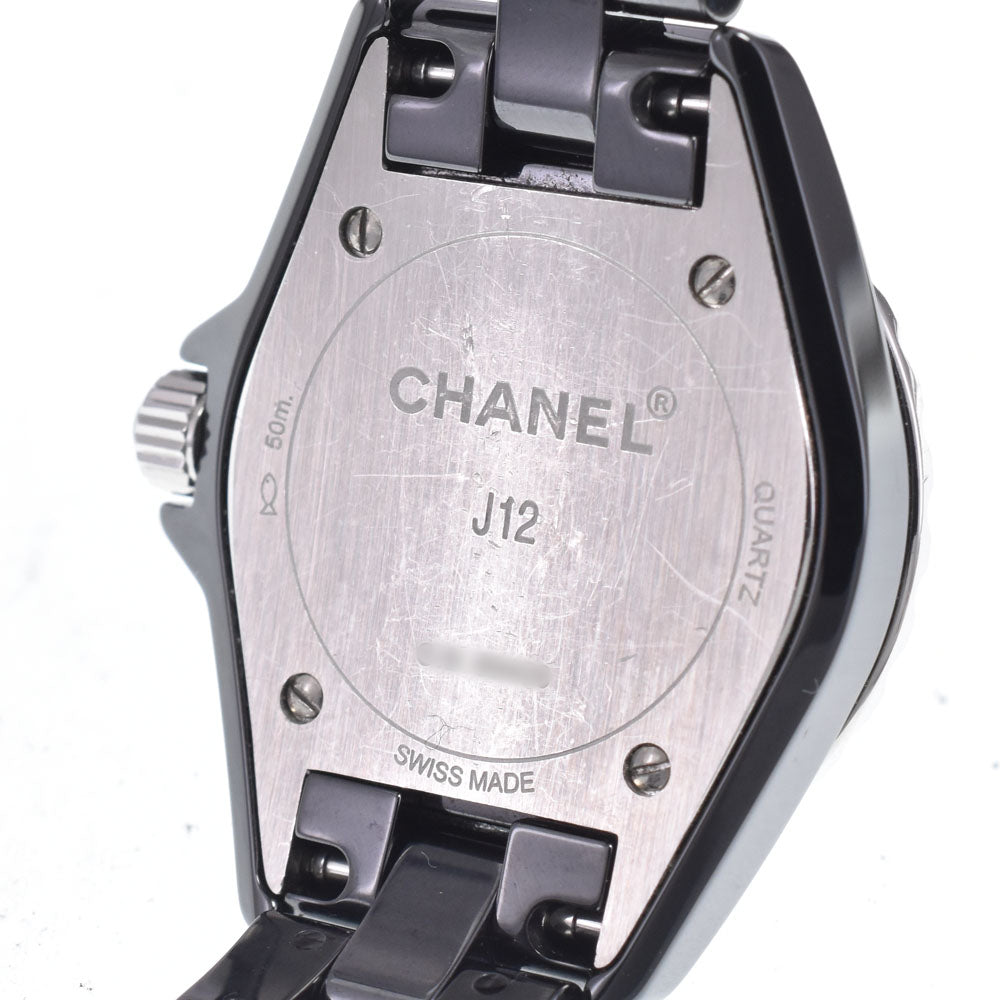 Chanel J12 Quartz Ceramic And Stainless Steel With Sapphire Bezel And Diamond Markers Watch (Pre-Owned)