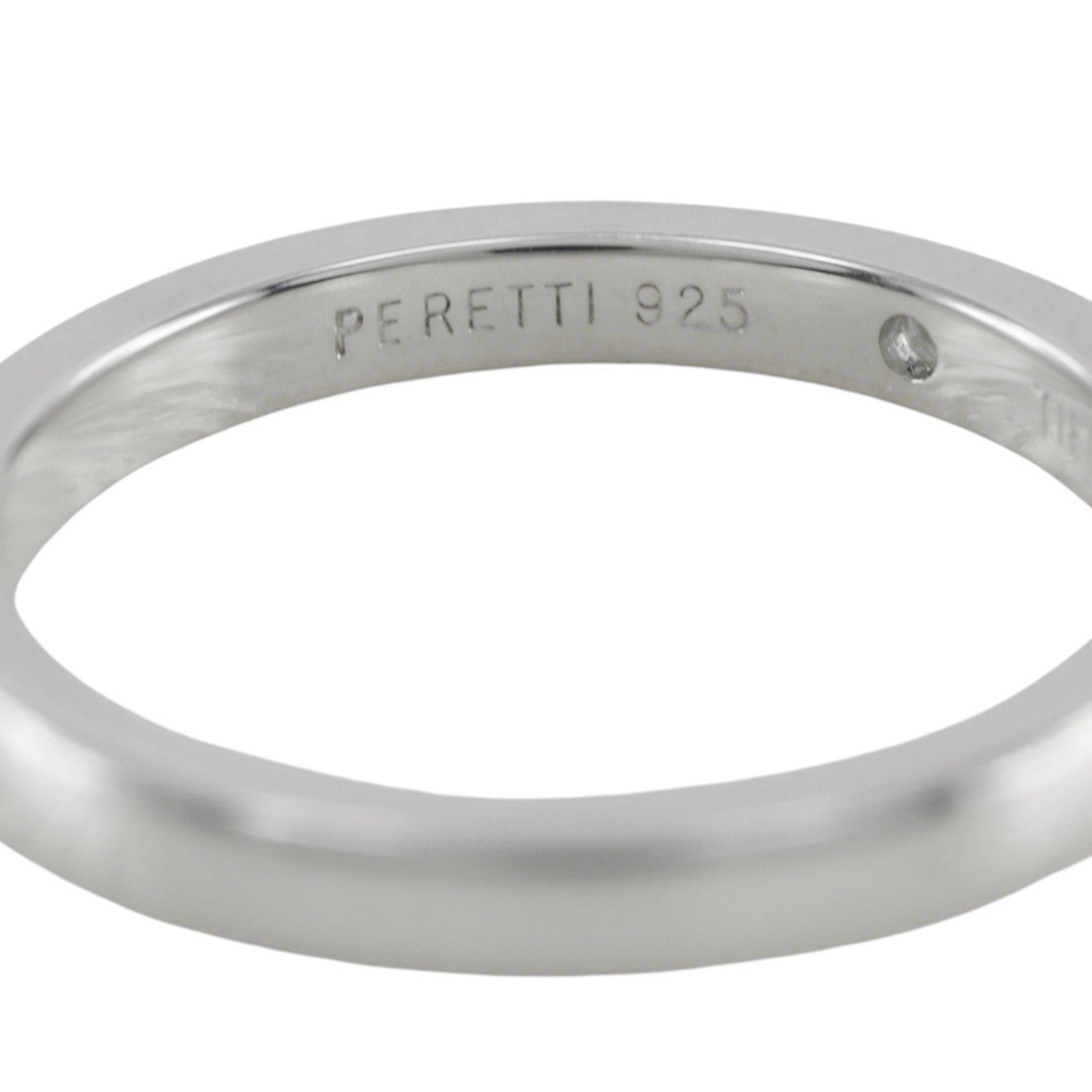 Tiffany & Co. Elsa Peretti Wedding Band Silver With Diamond Silver Silver Ring Jewelry (Pre-Owned)