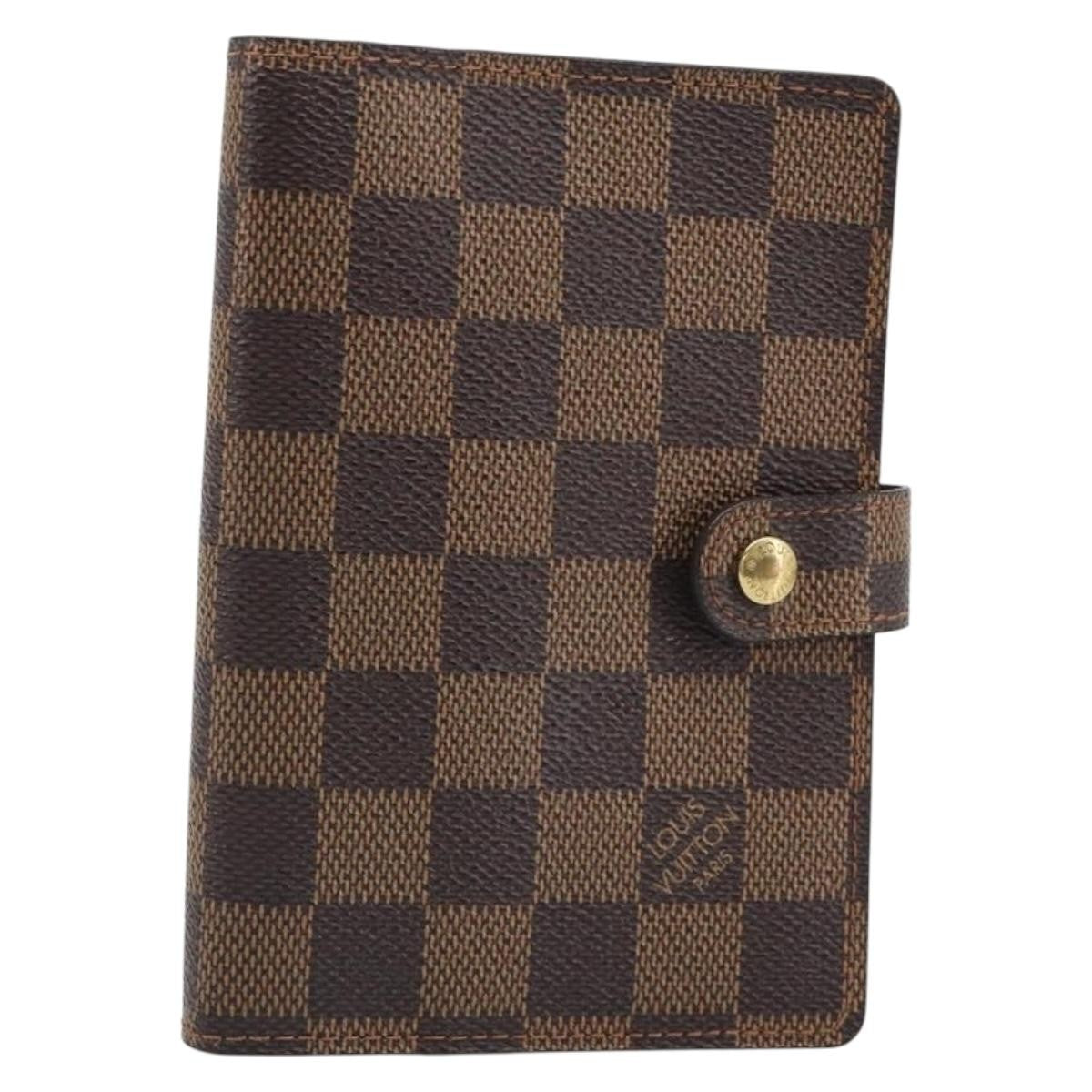 Louis Vuitton Ring Agenda Cover Damier Brown Canvas Briefcase Bag (Pre-Owned)