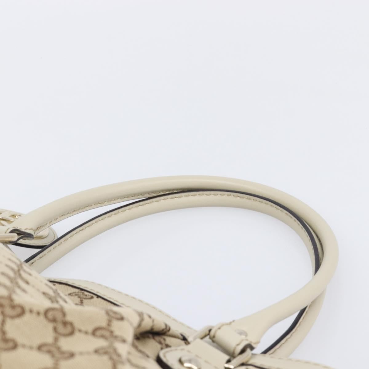 Gucci Sukey Top Handle Gg Canvas Beige Canvas Tote Bag Bag (Pre-Owned)