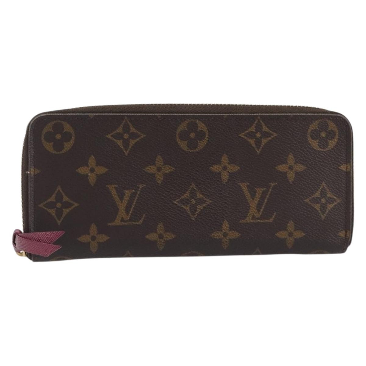 Louis Vuitton Clemence Monogram Canvas Brown Canvas Wallets Accessory (Pre-Owned)