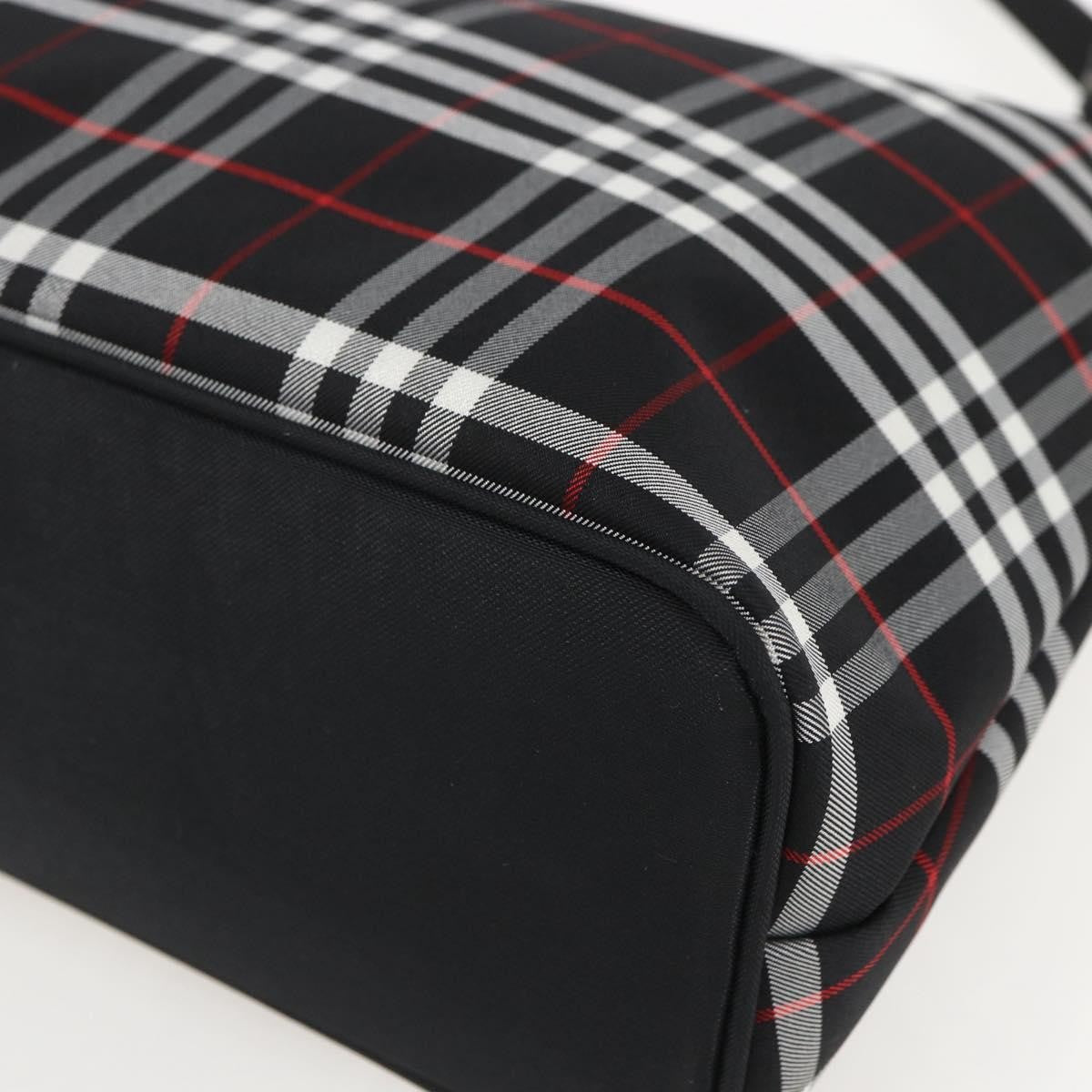 Burberry Nova Check Nylon Black Nylon Handbag (Pre-Owned)