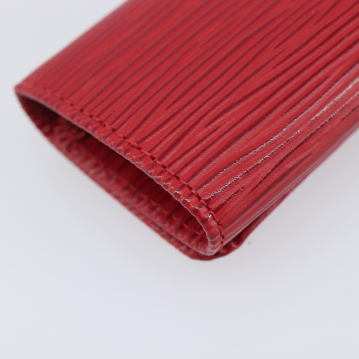 Louis Vuitton Multiclés 4 Cuir Verni Red Leather Wallets Accessory (Pre-Owned)