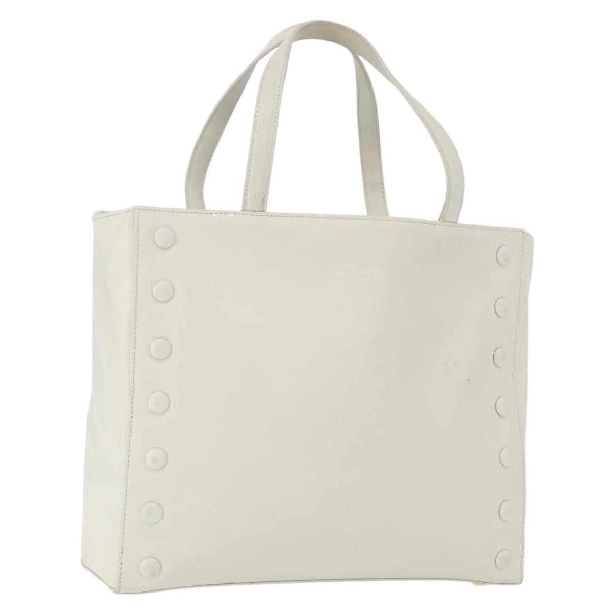 Celine Handbag Leather White Leather Handbag (Pre-Owned)